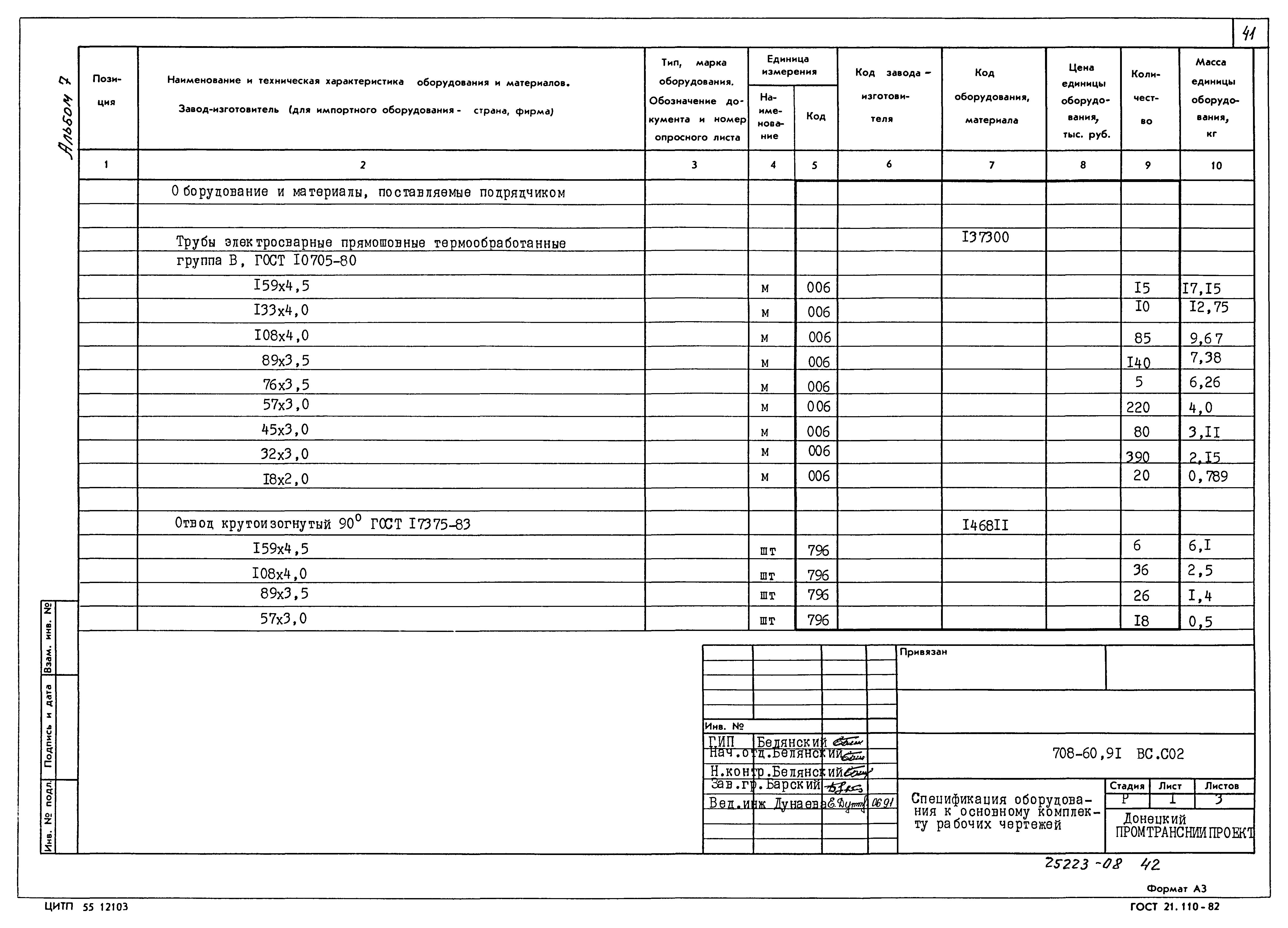 Типовой проект 708-60.91