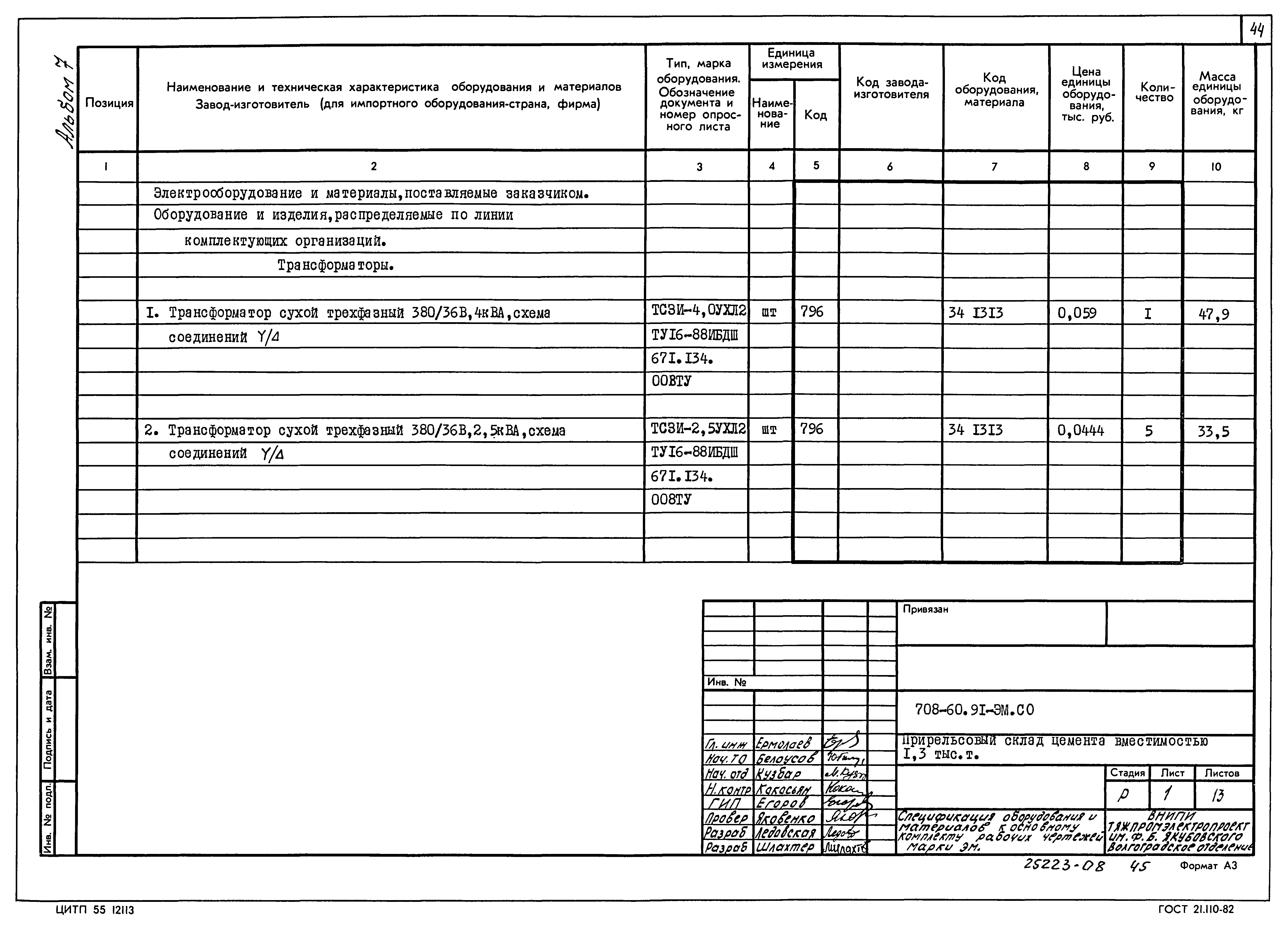 Типовой проект 708-60.91