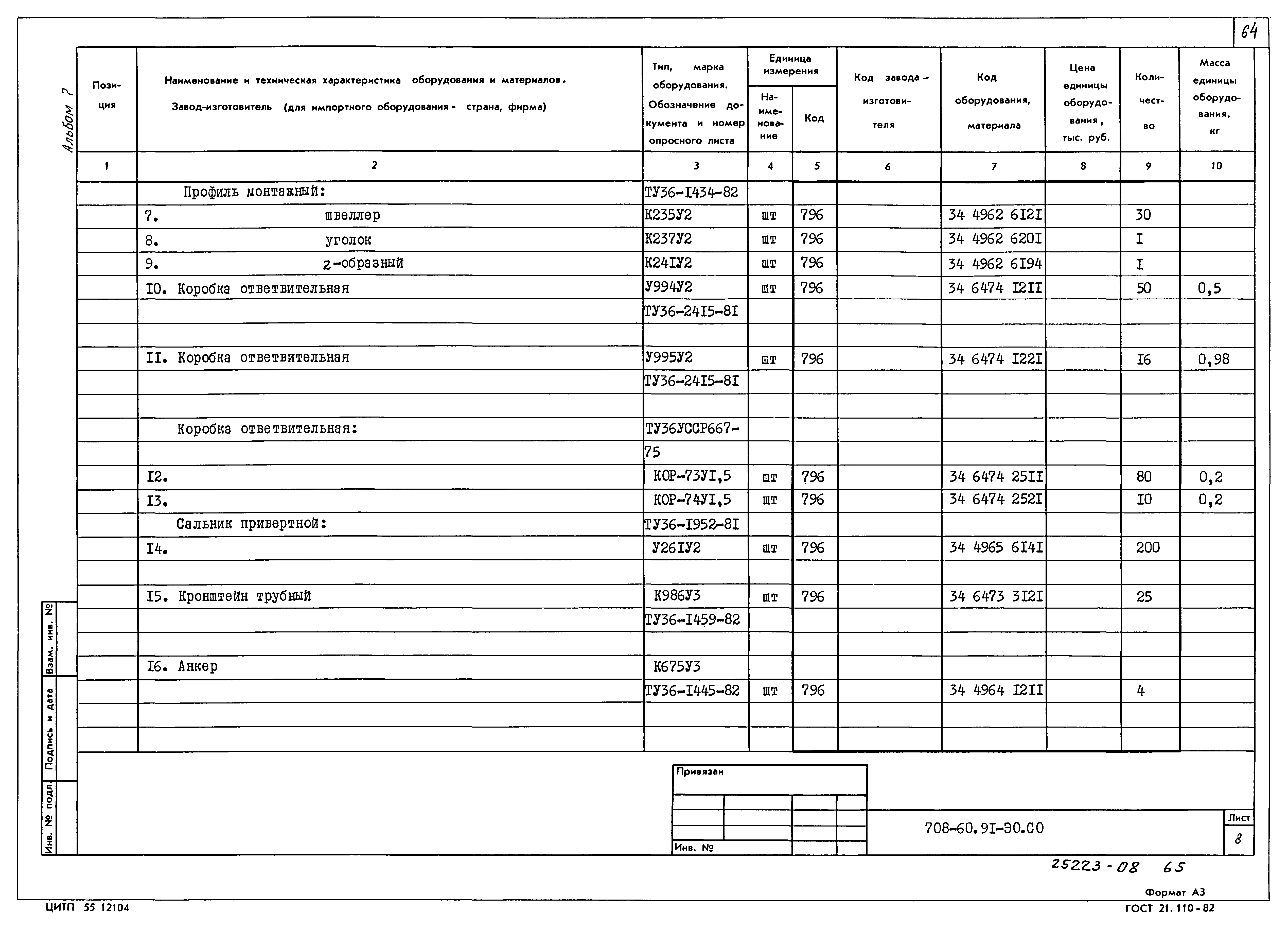 Типовой проект 708-60.91