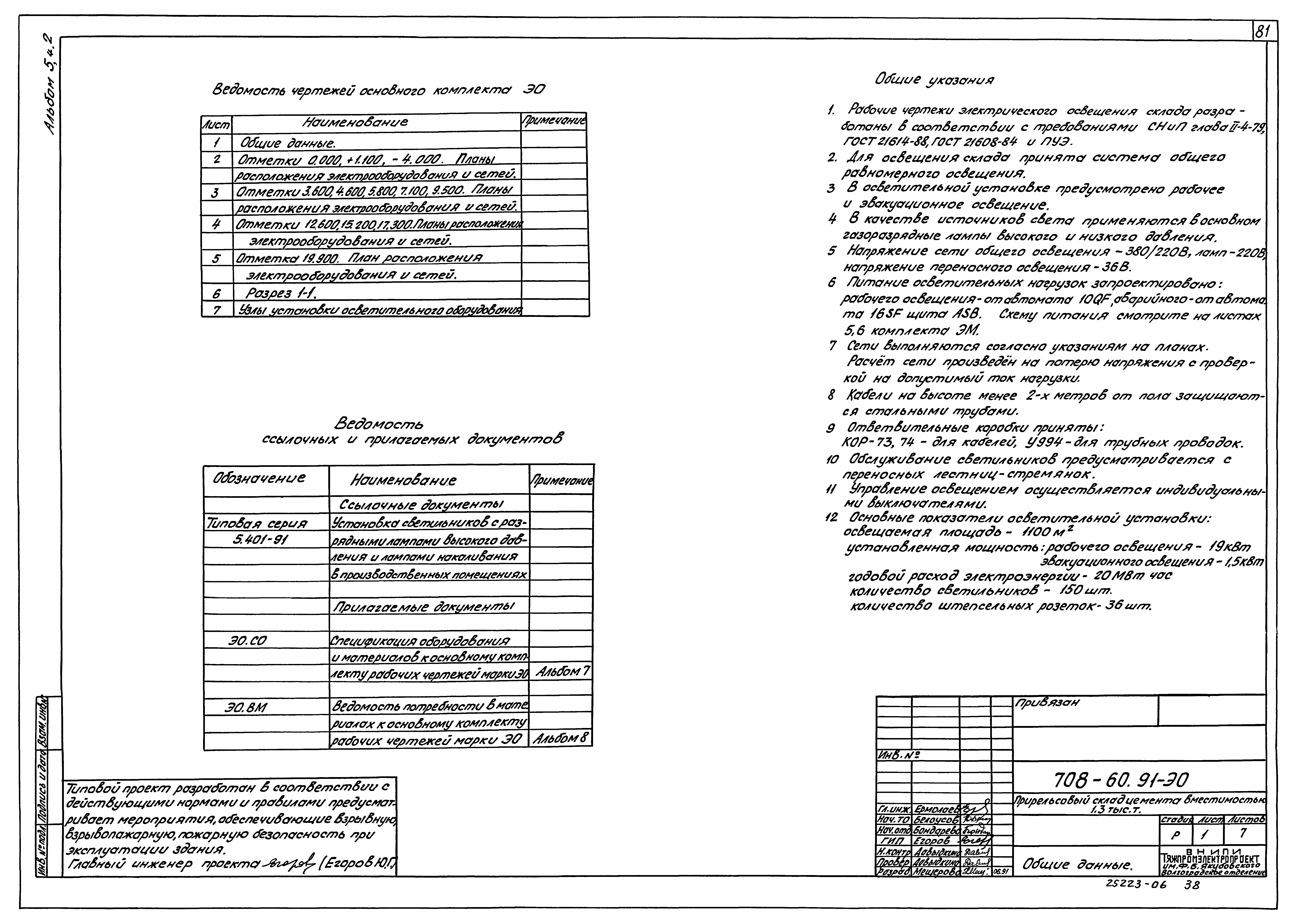 Типовой проект 708-60.91