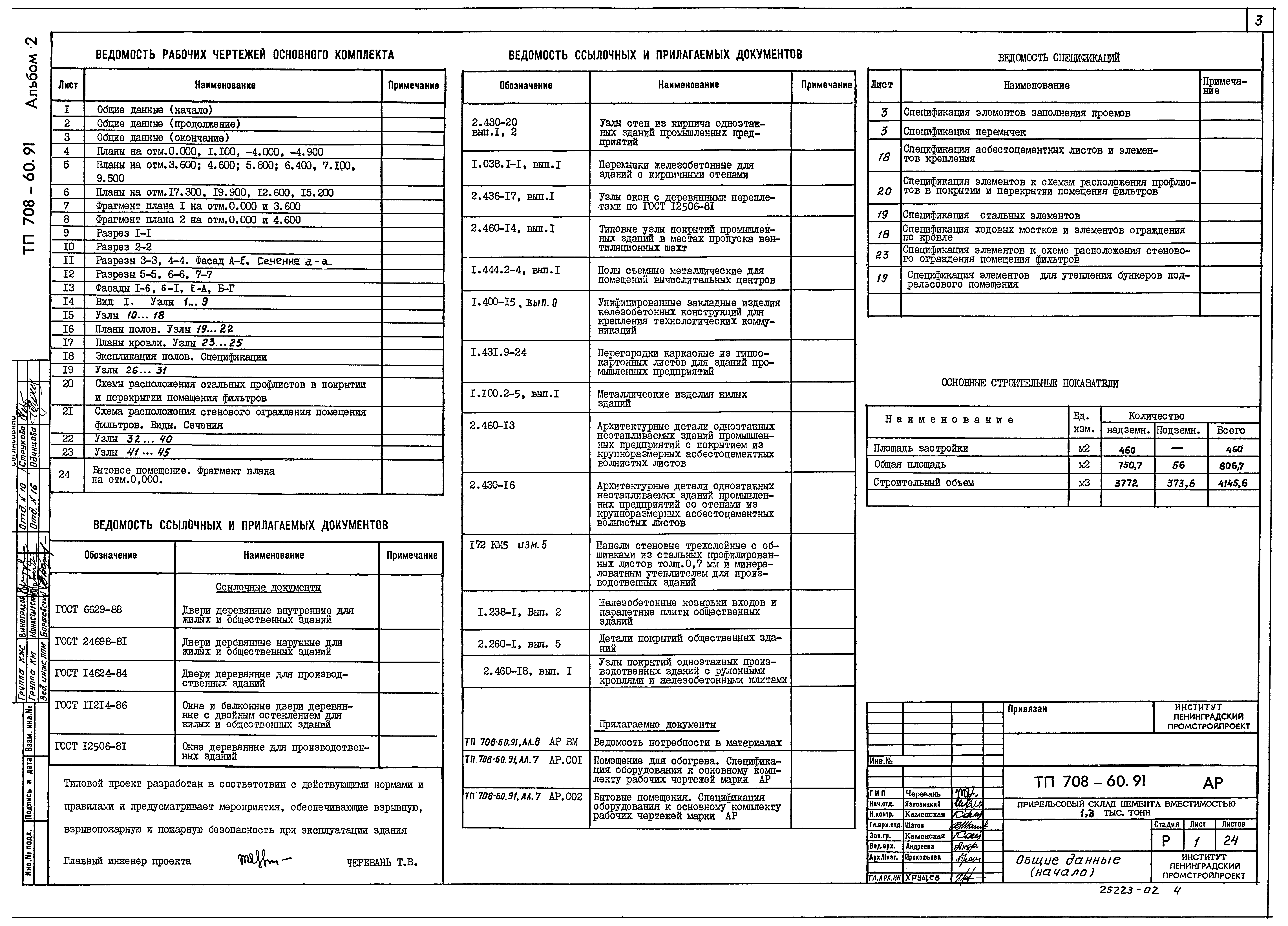 Типовой проект 708-60.91