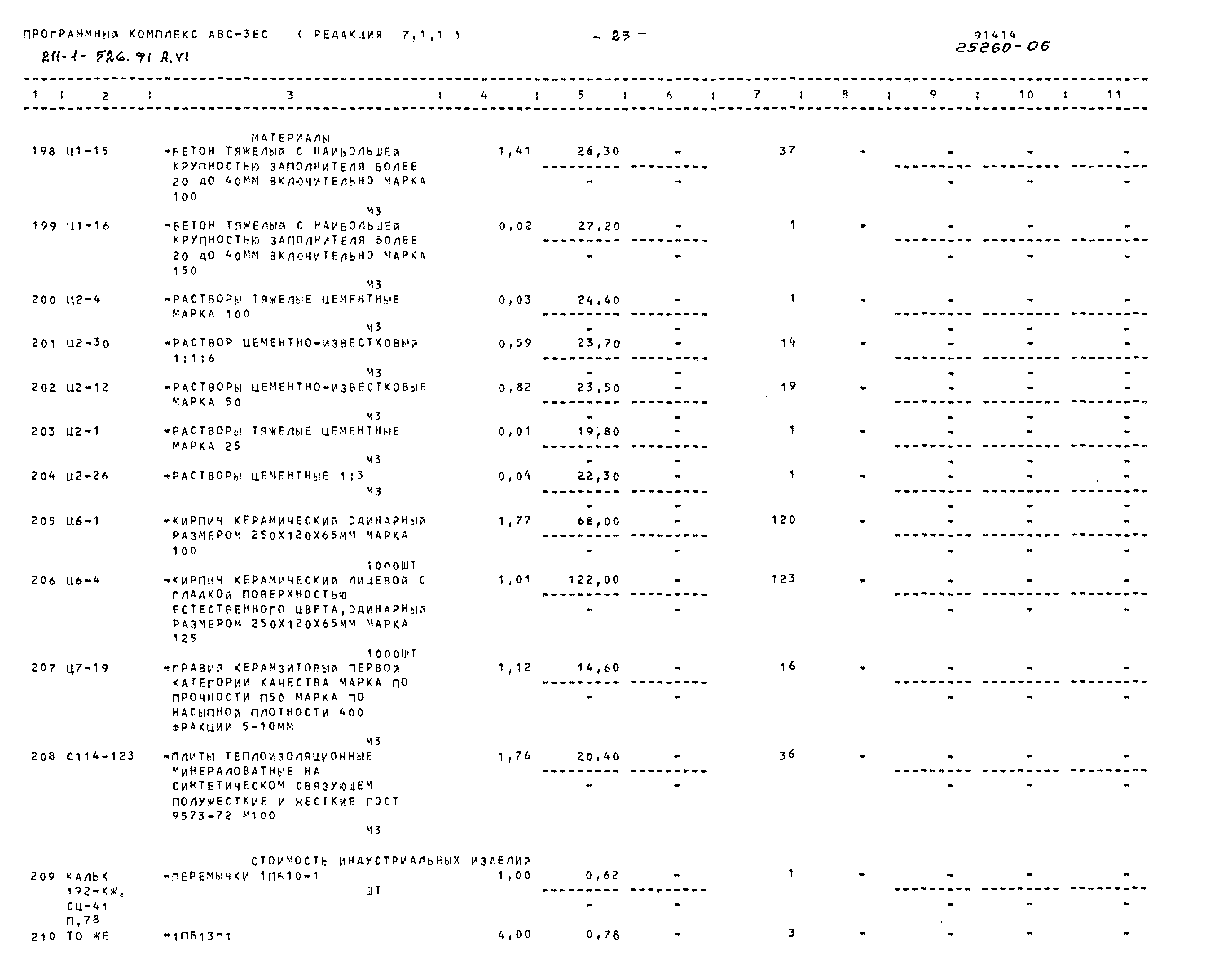 Типовой проект 211-1-526.91
