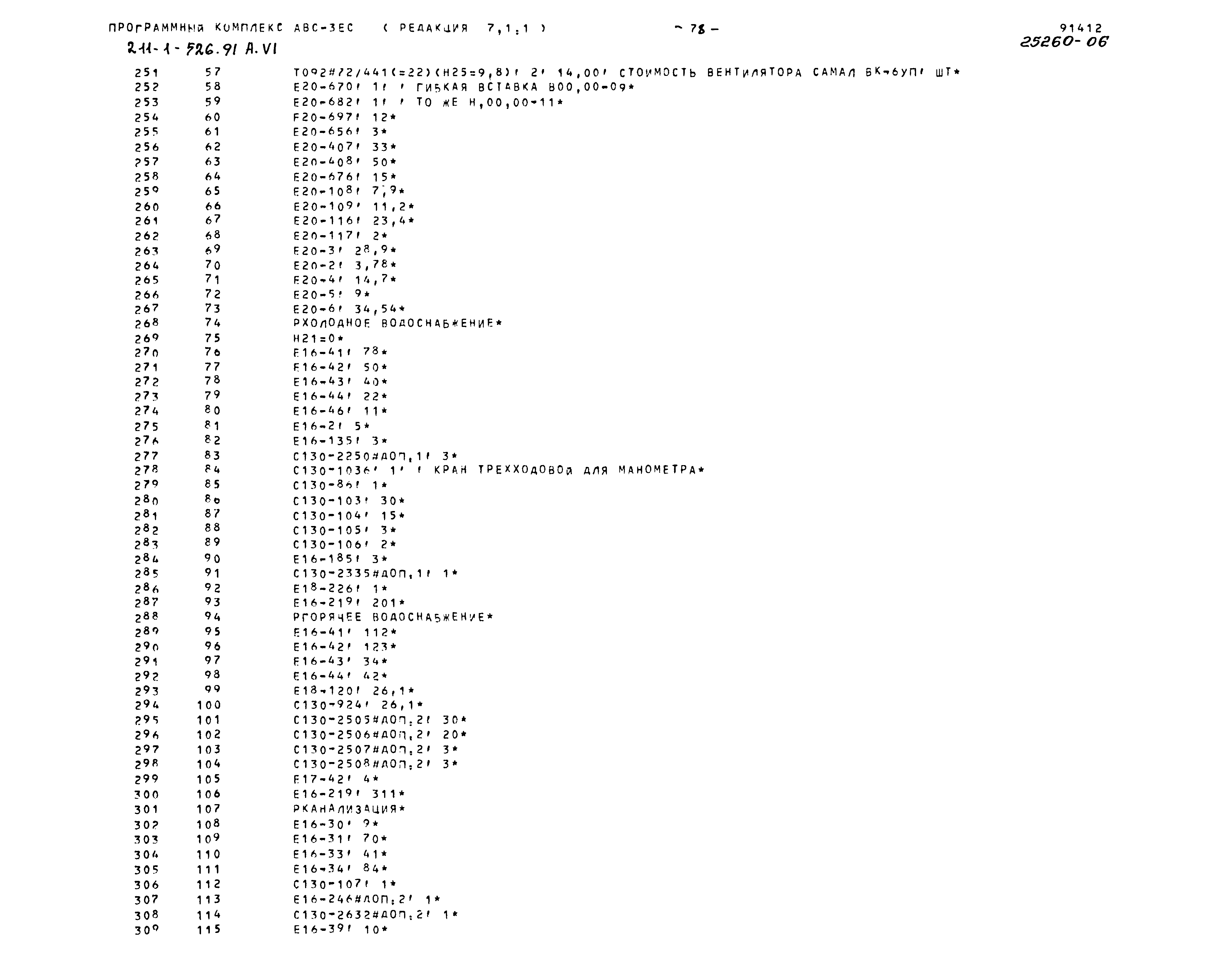 Типовой проект 211-1-526.91