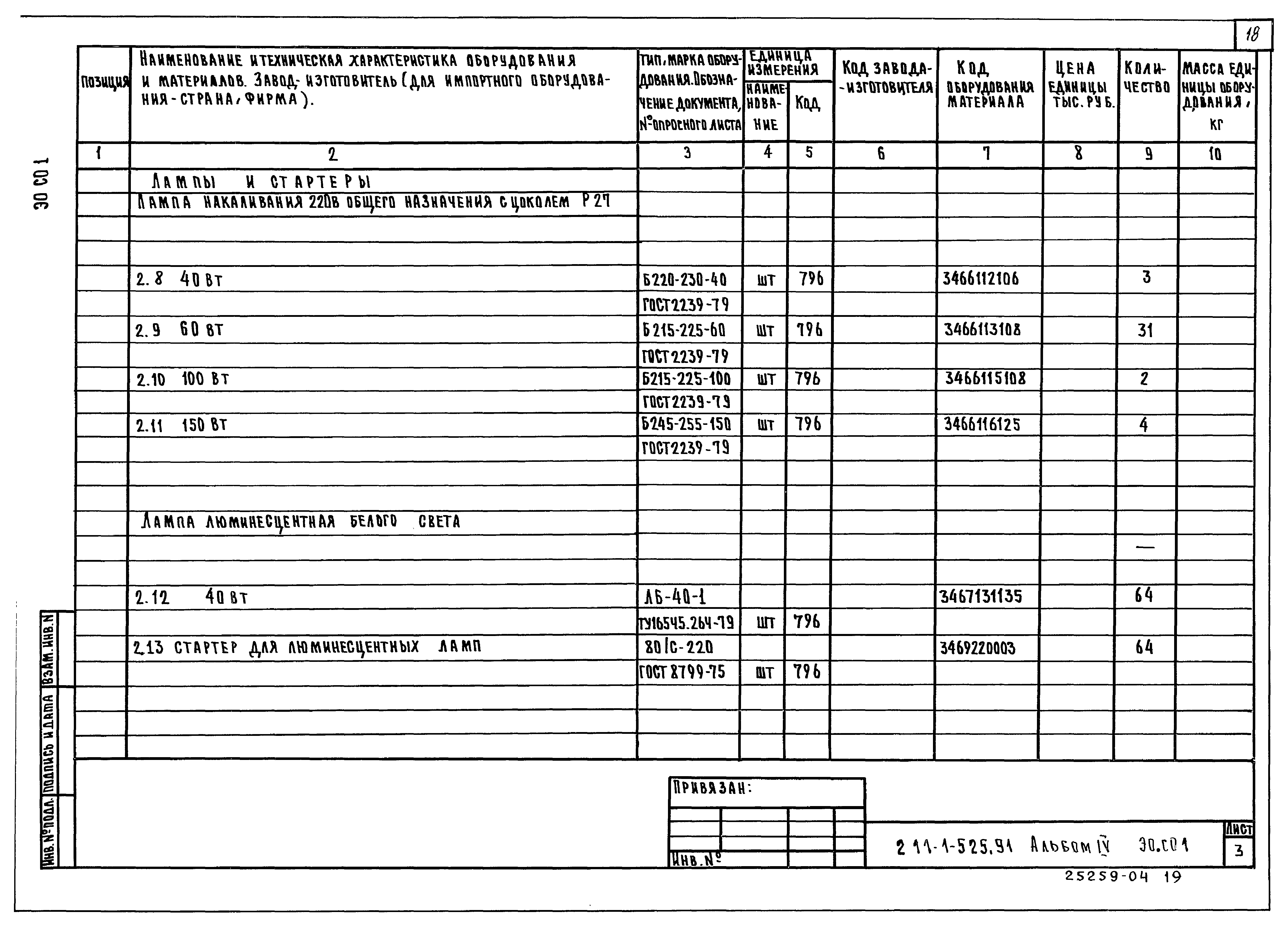Типовой проект 211-1-525.91