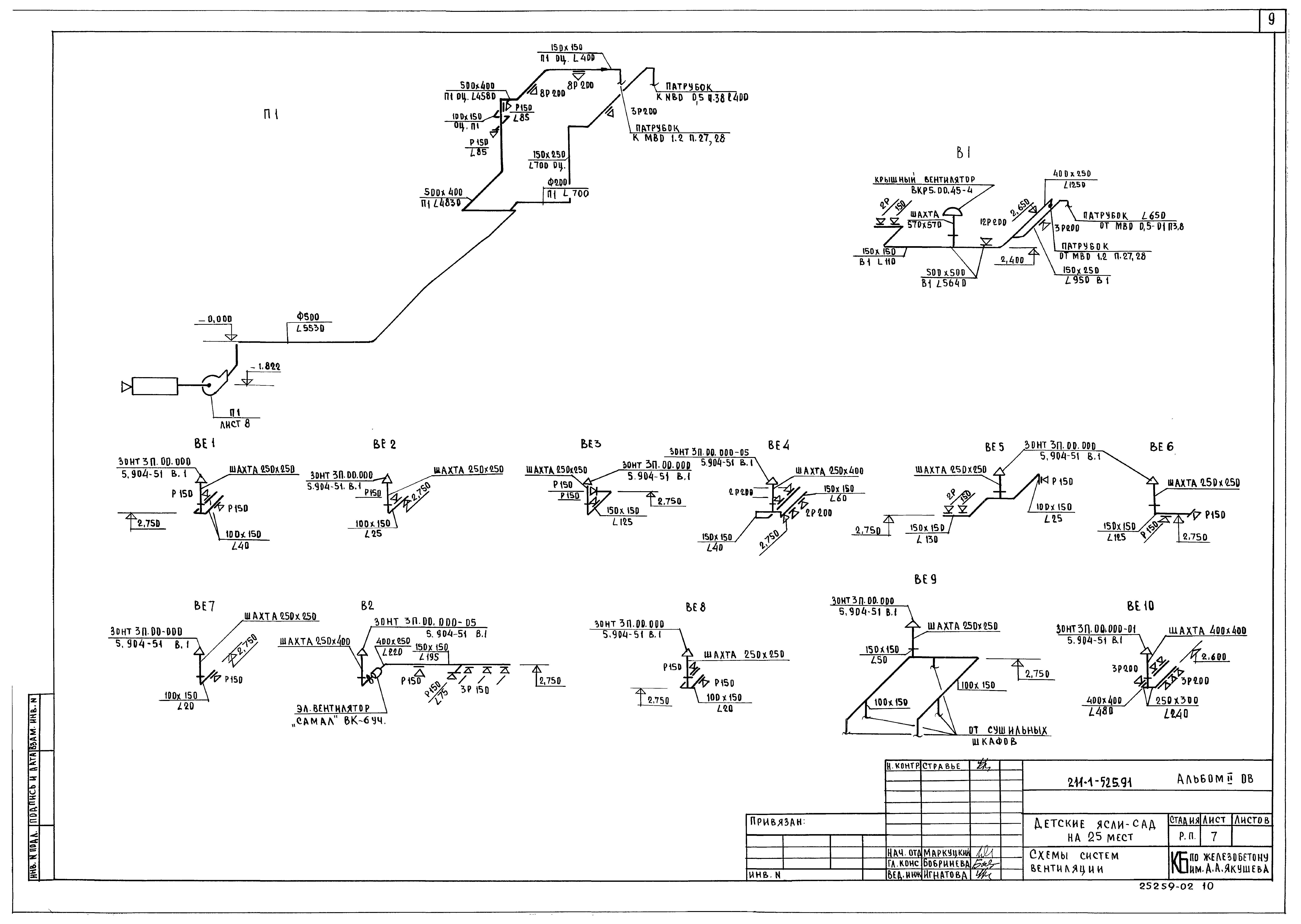 Типовой проект 211-1-525.91