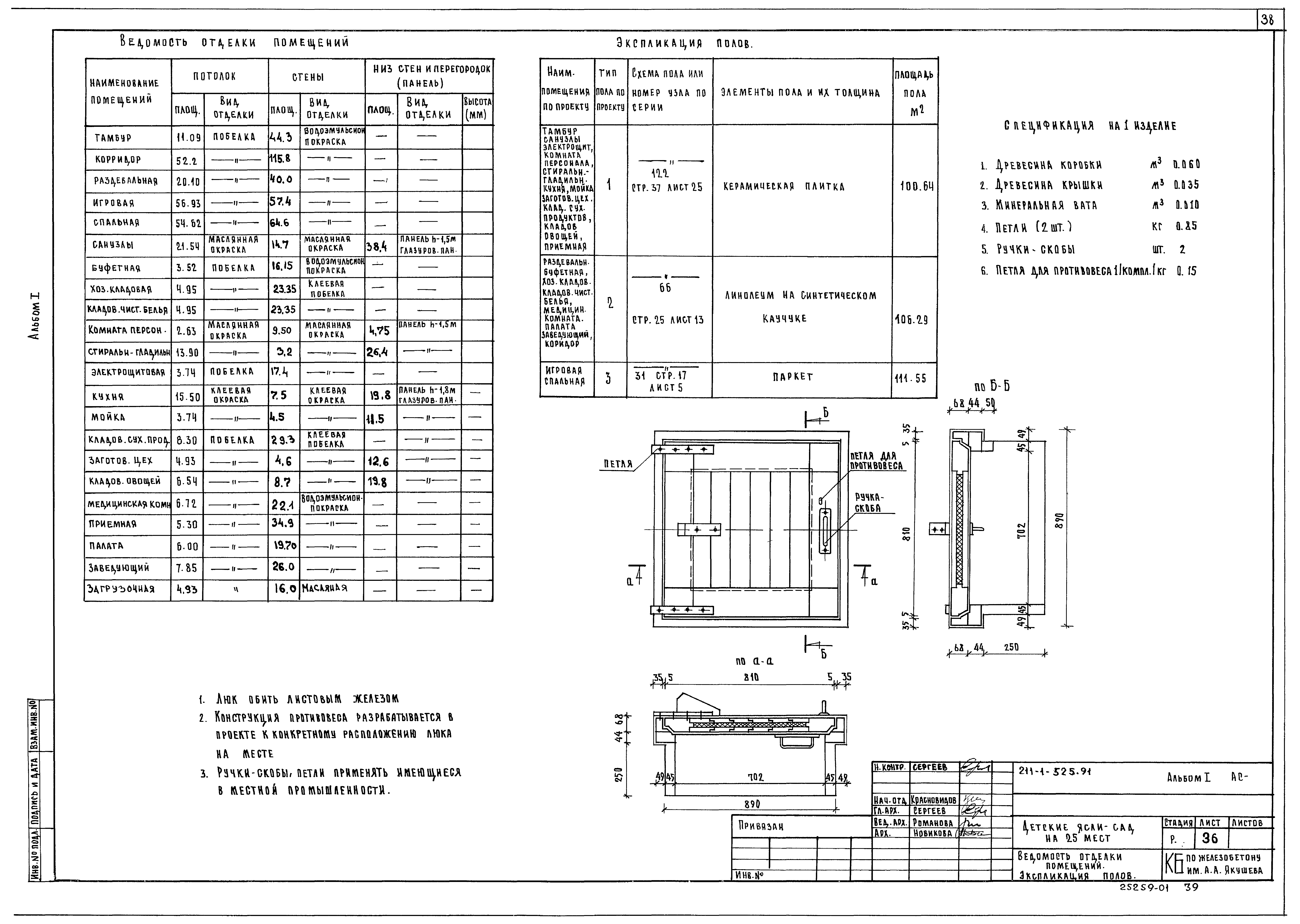 Типовой проект 211-1-525.91