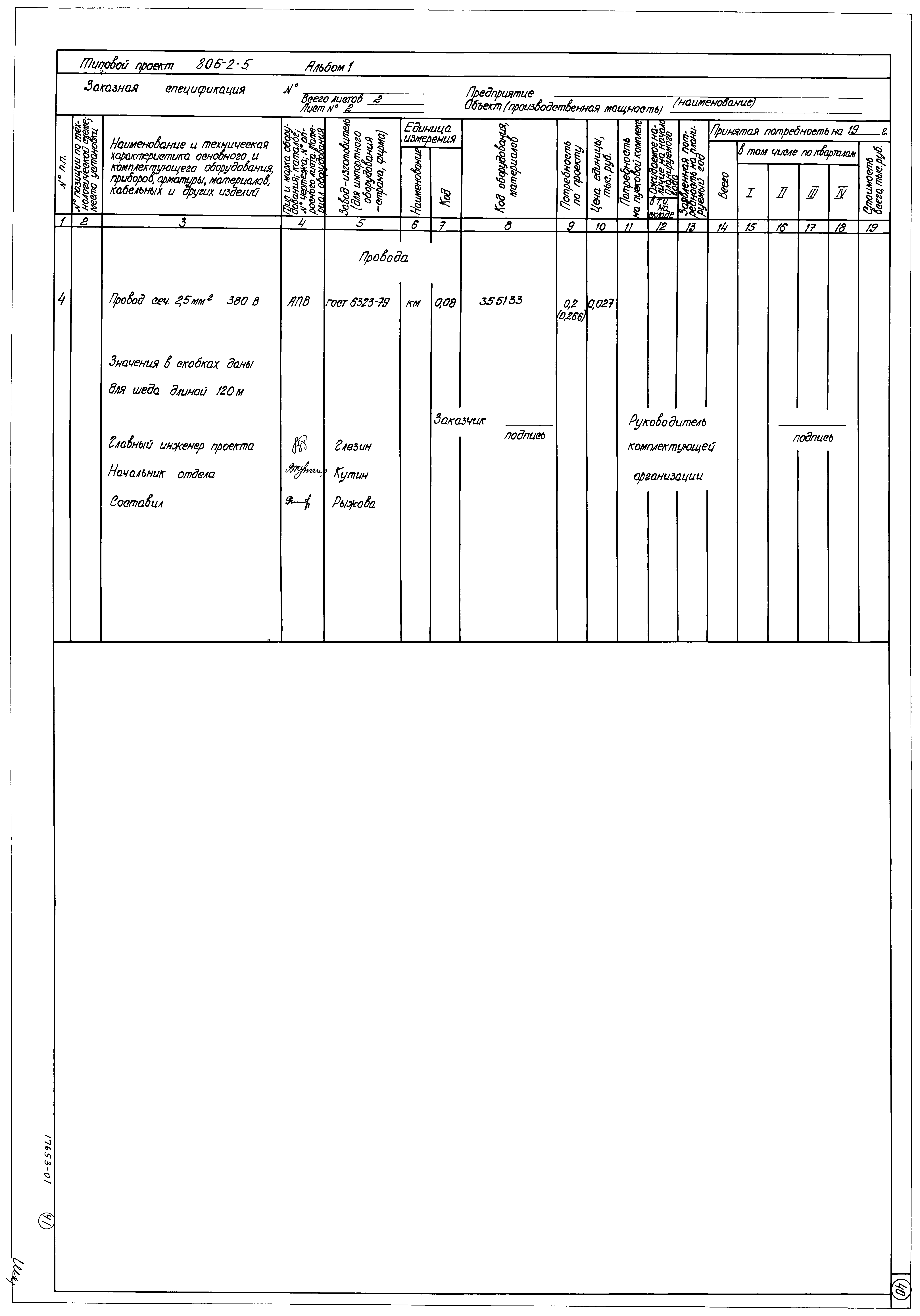 Типовой проект 806-2-5
