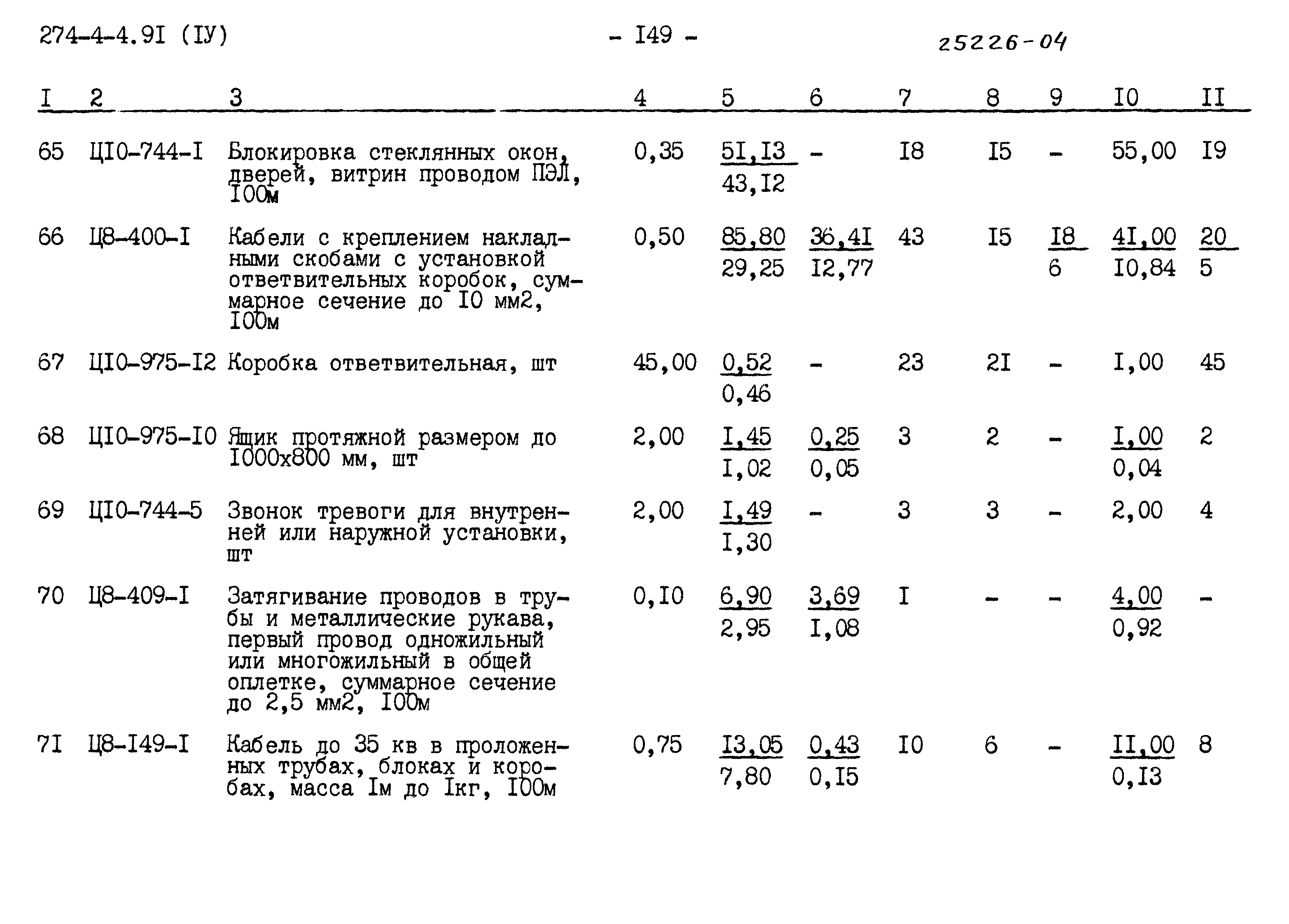 Типовой проект 274-4-4.91