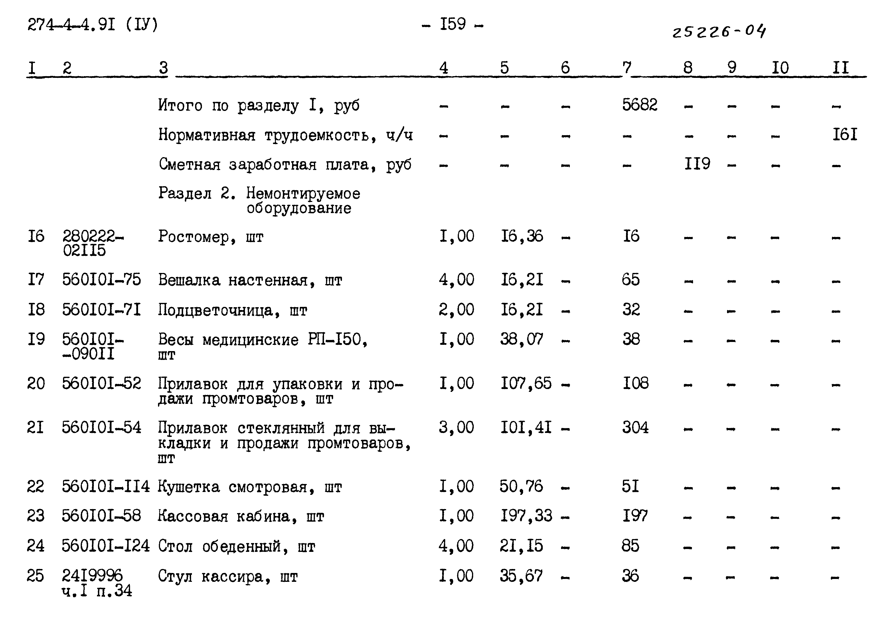 Типовой проект 274-4-4.91