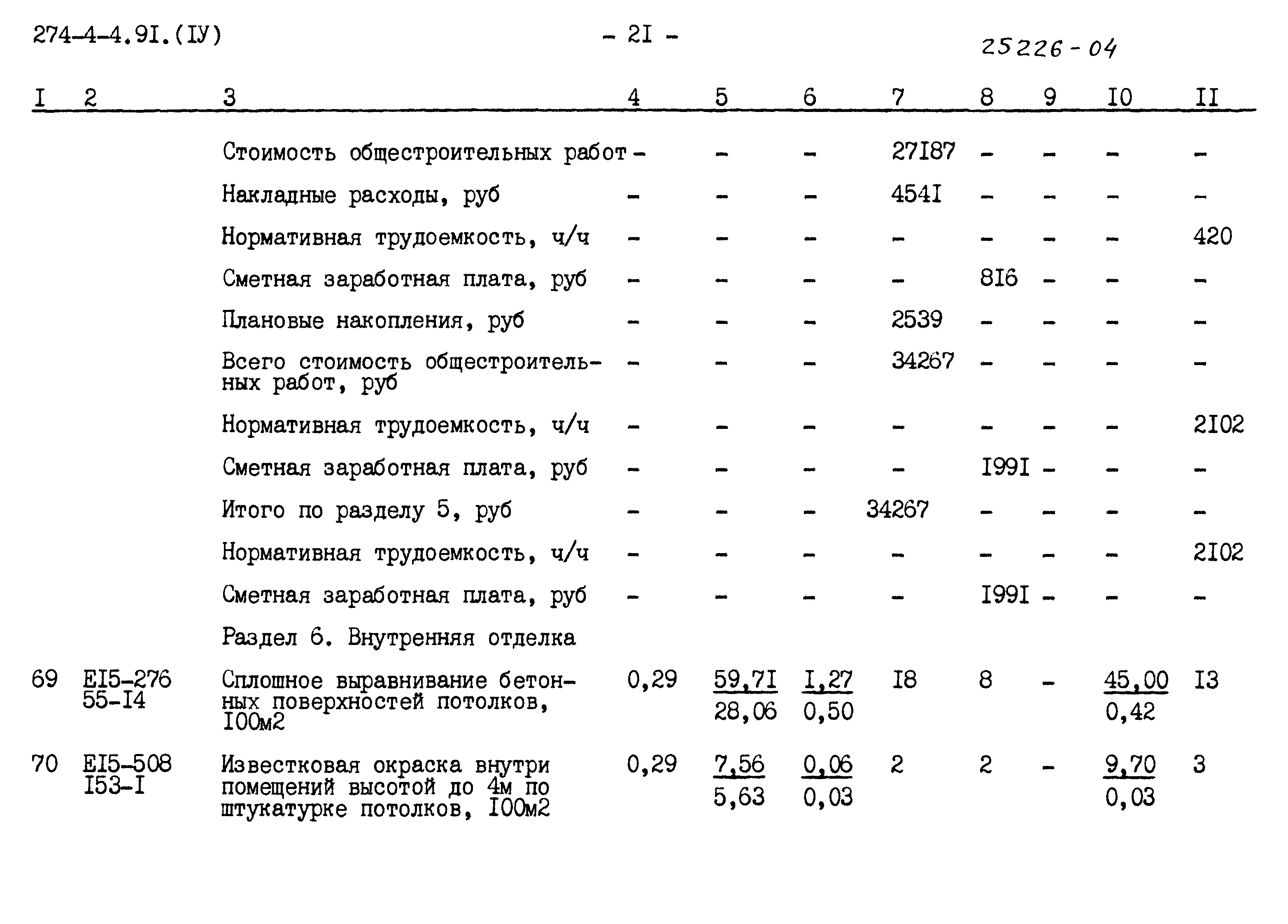 Типовой проект 274-4-4.91