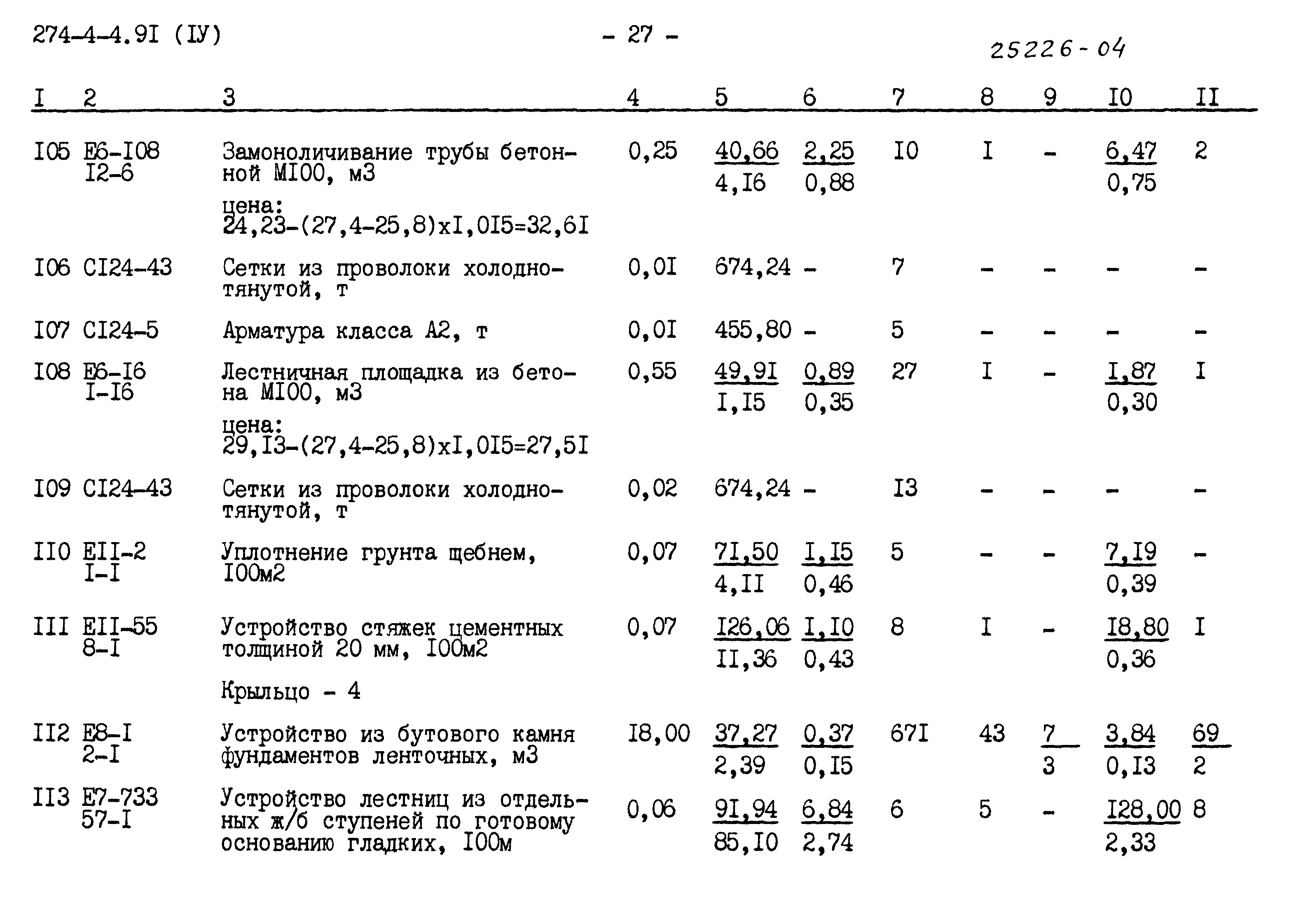 Типовой проект 274-4-4.91