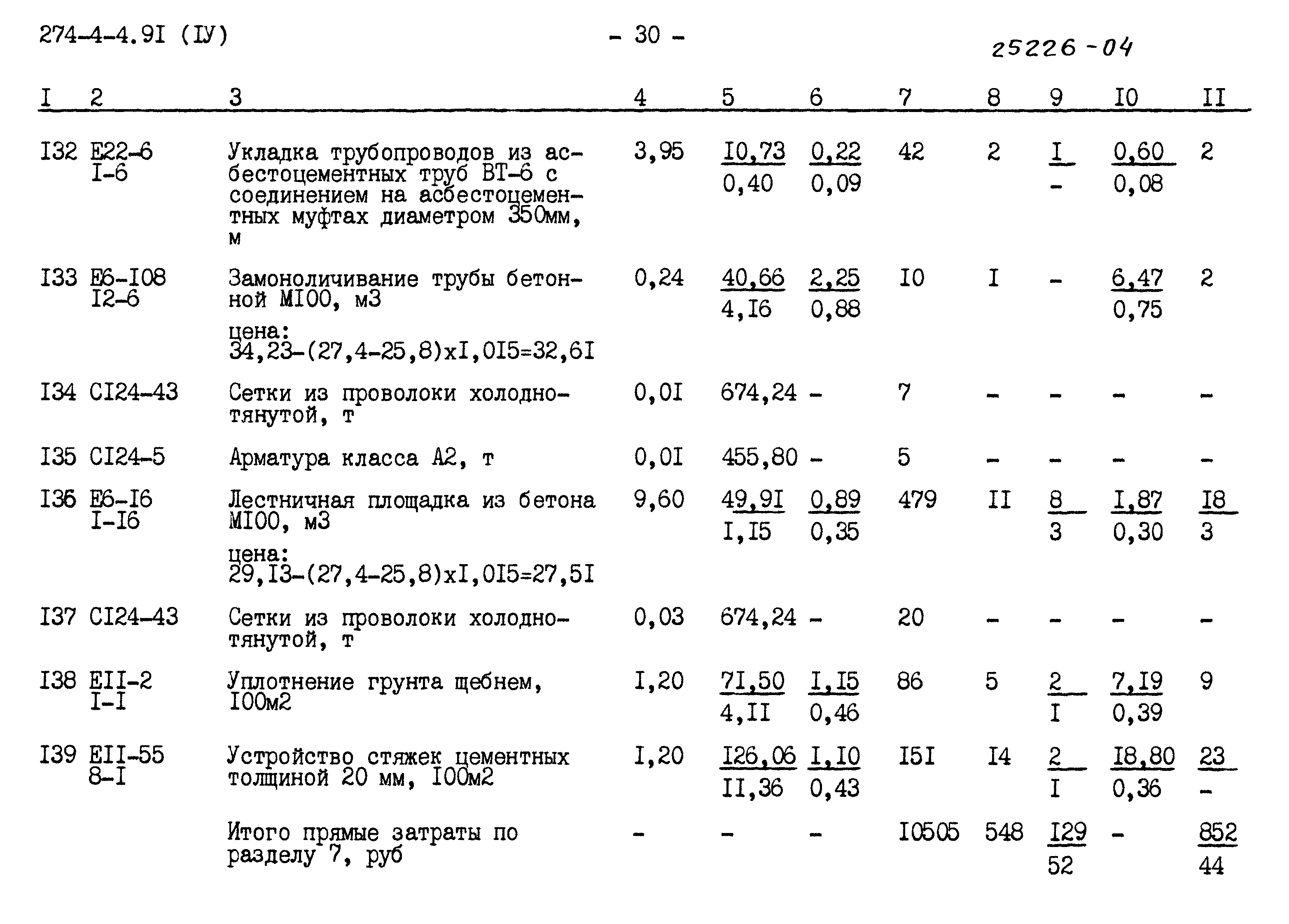 Типовой проект 274-4-4.91