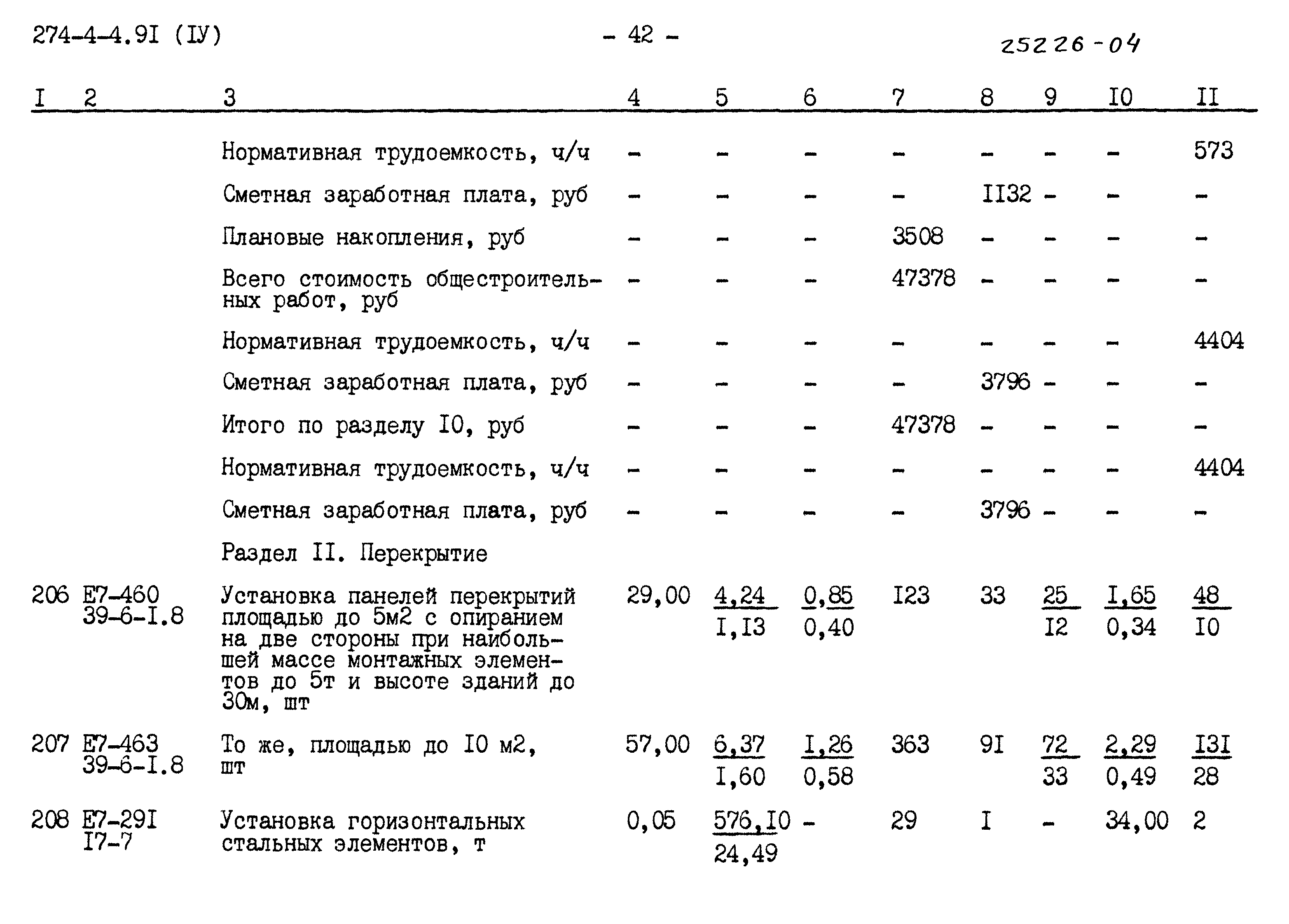 Типовой проект 274-4-4.91