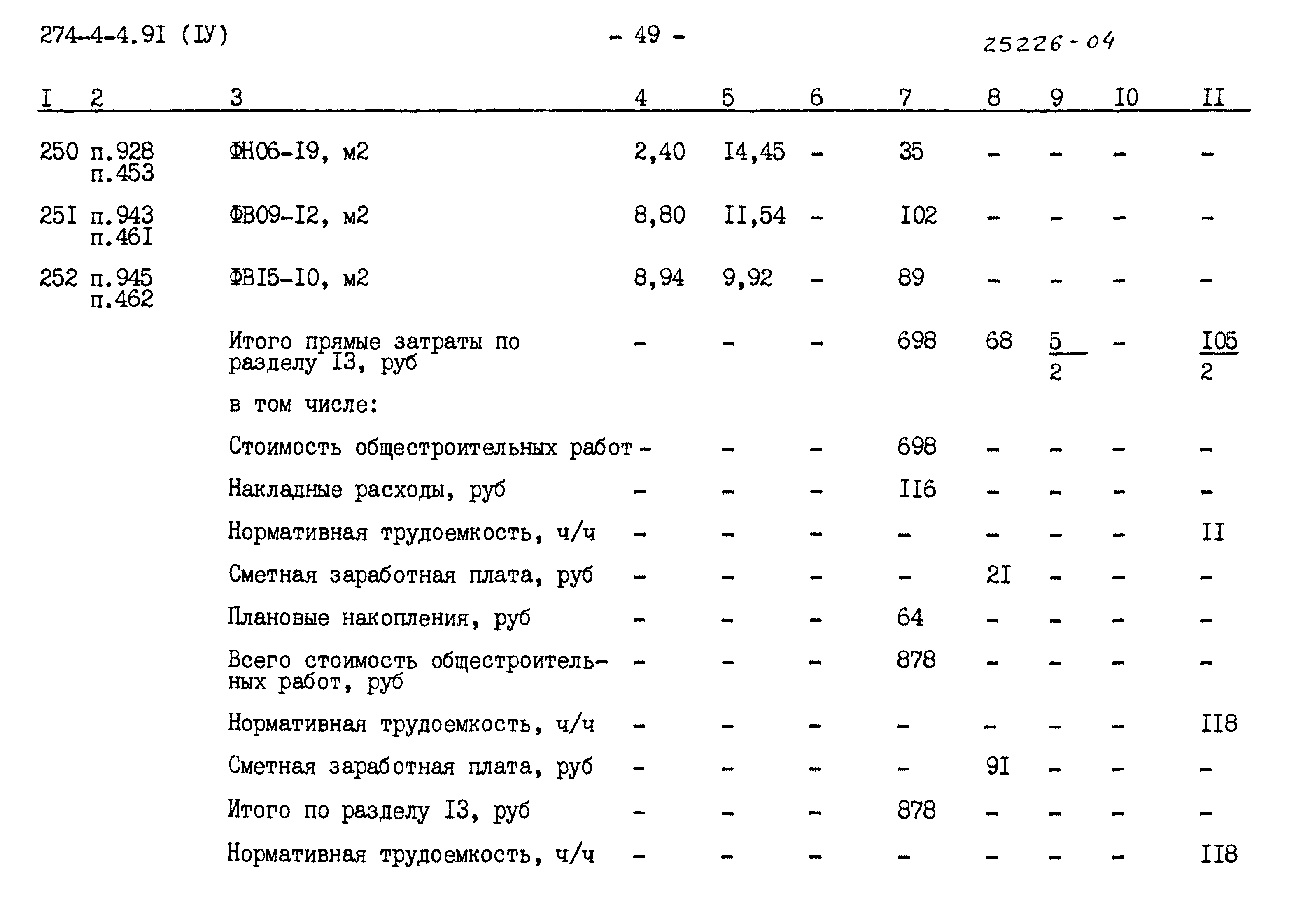 Типовой проект 274-4-4.91