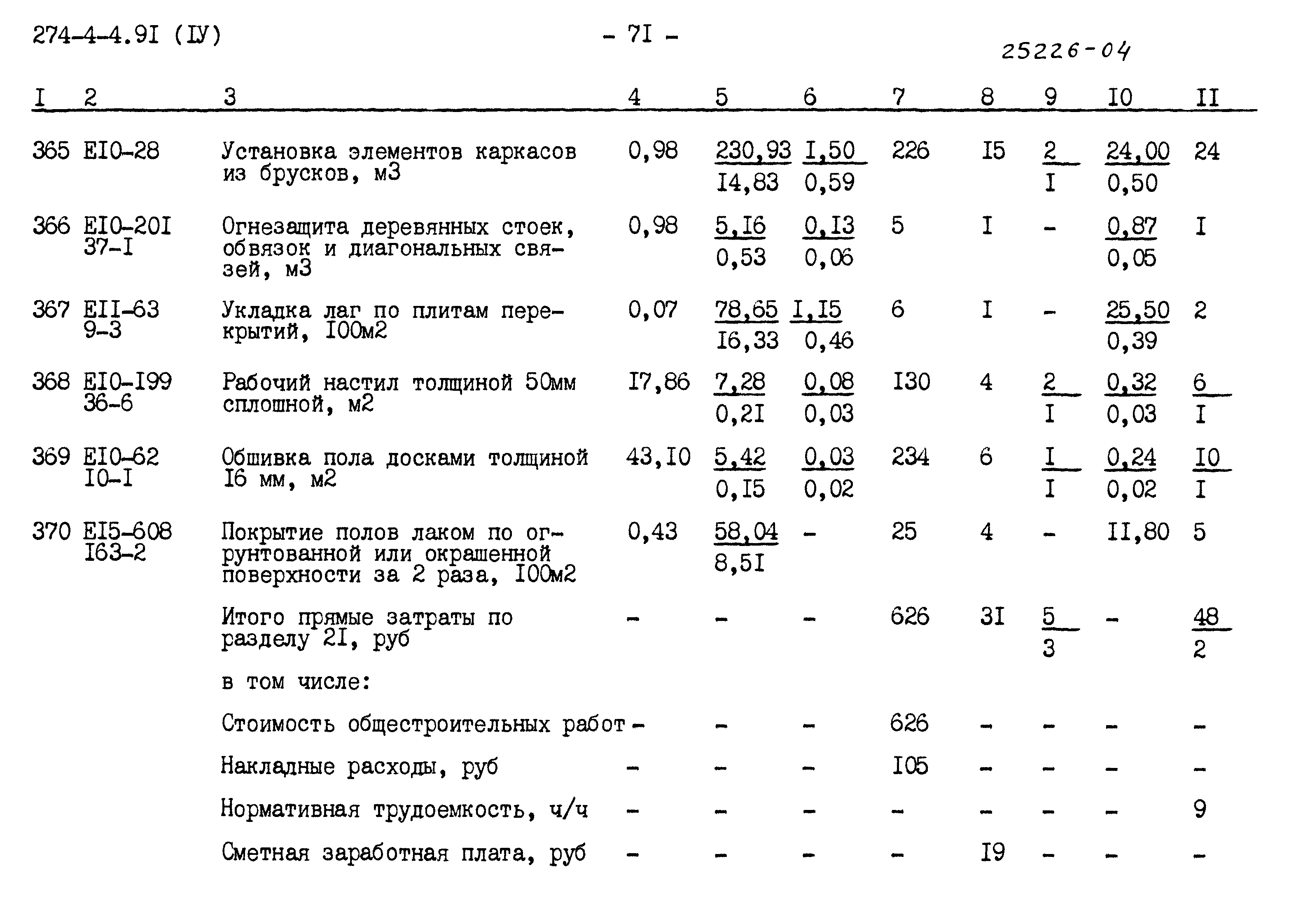 Типовой проект 274-4-4.91