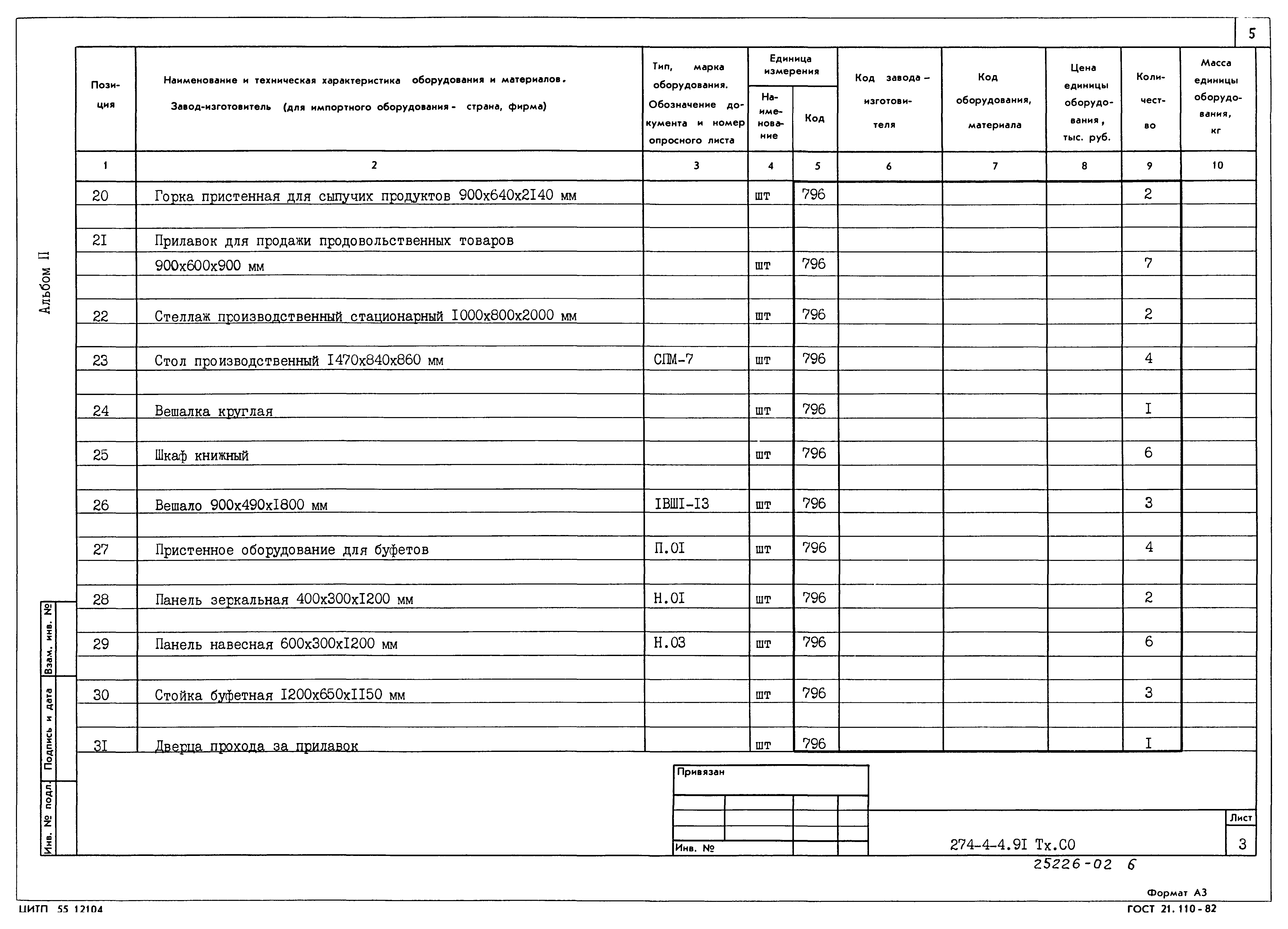Типовой проект 274-4-4.91