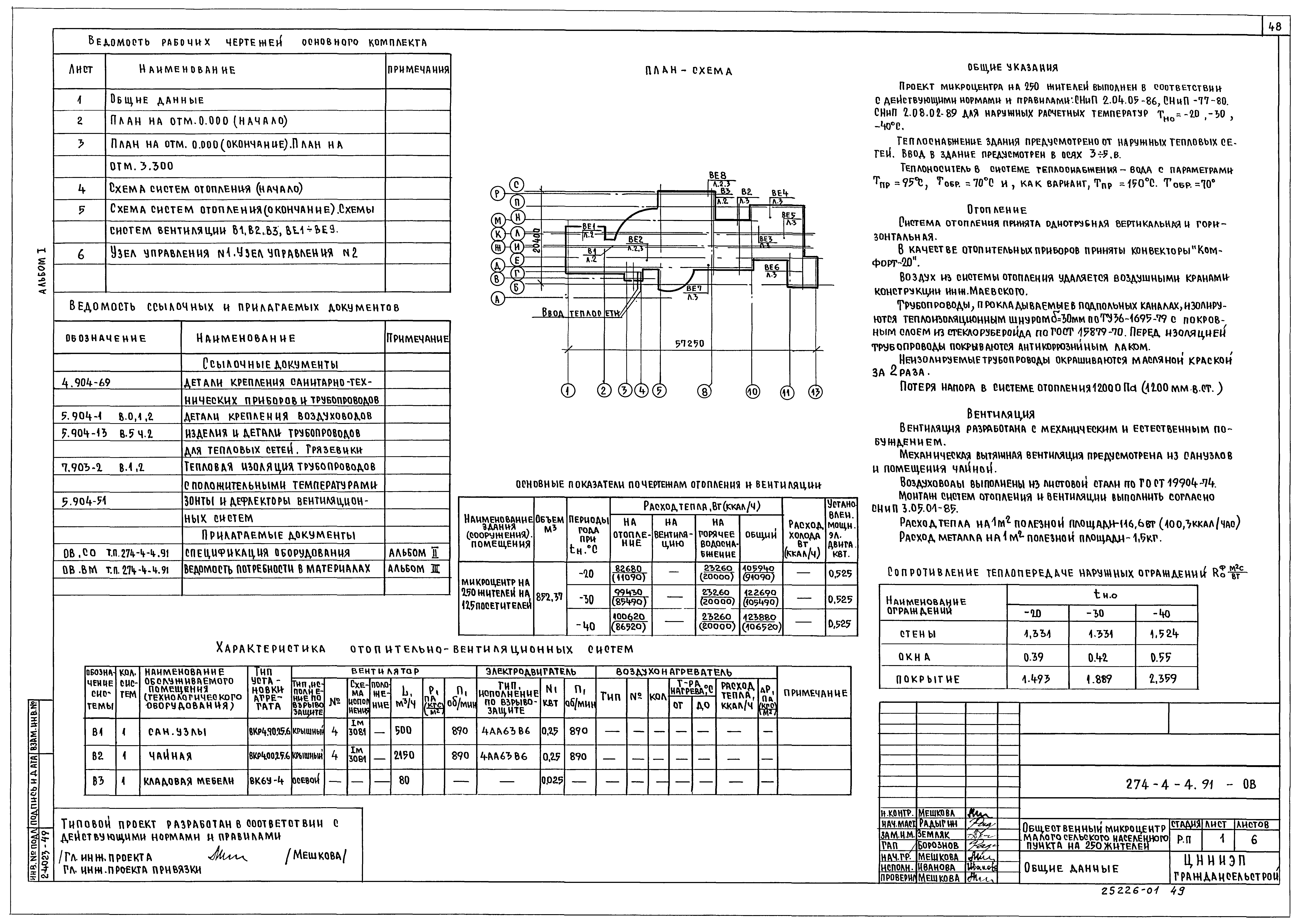 Типовой проект 274-4-4.91