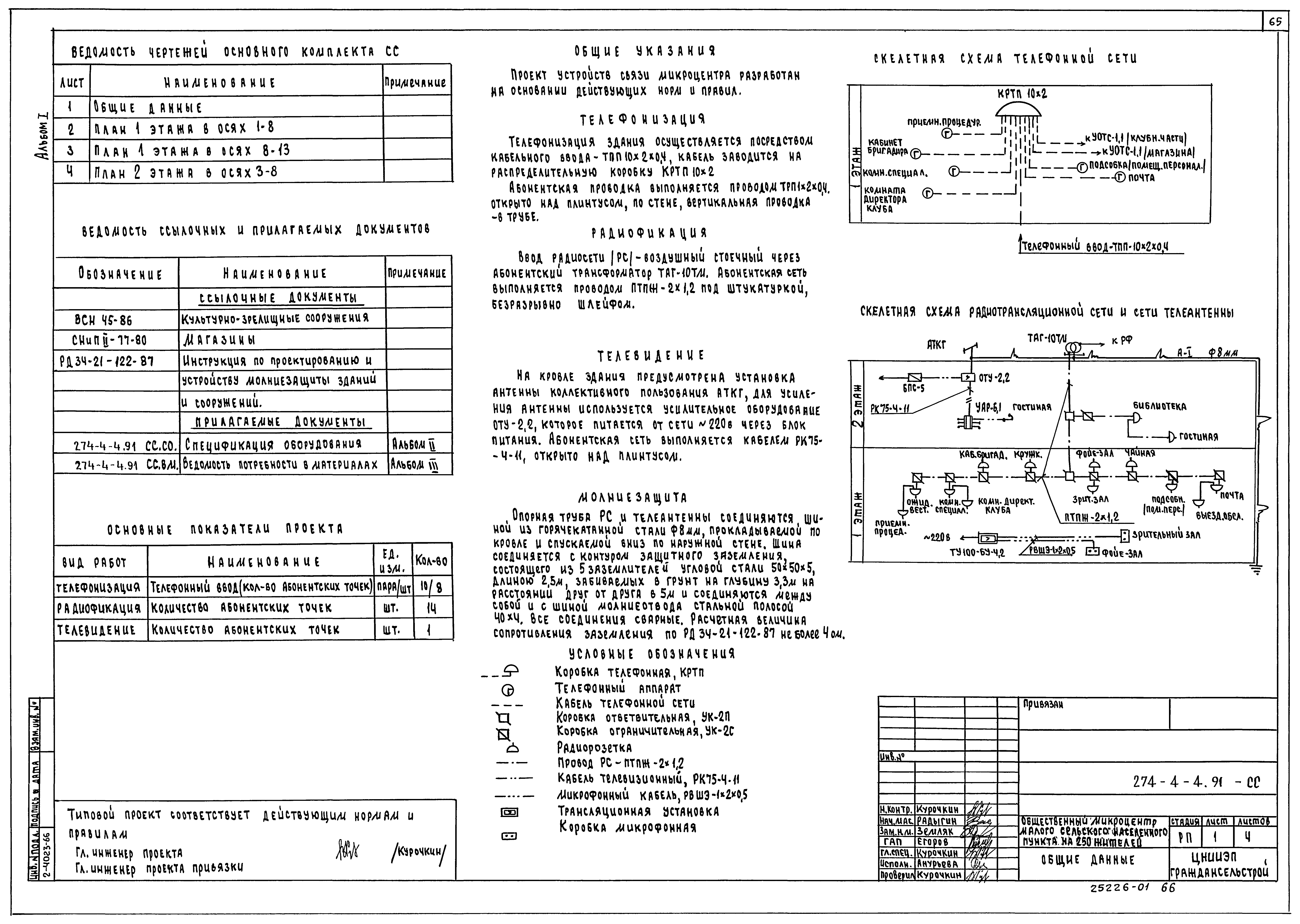 Типовой проект 274-4-4.91