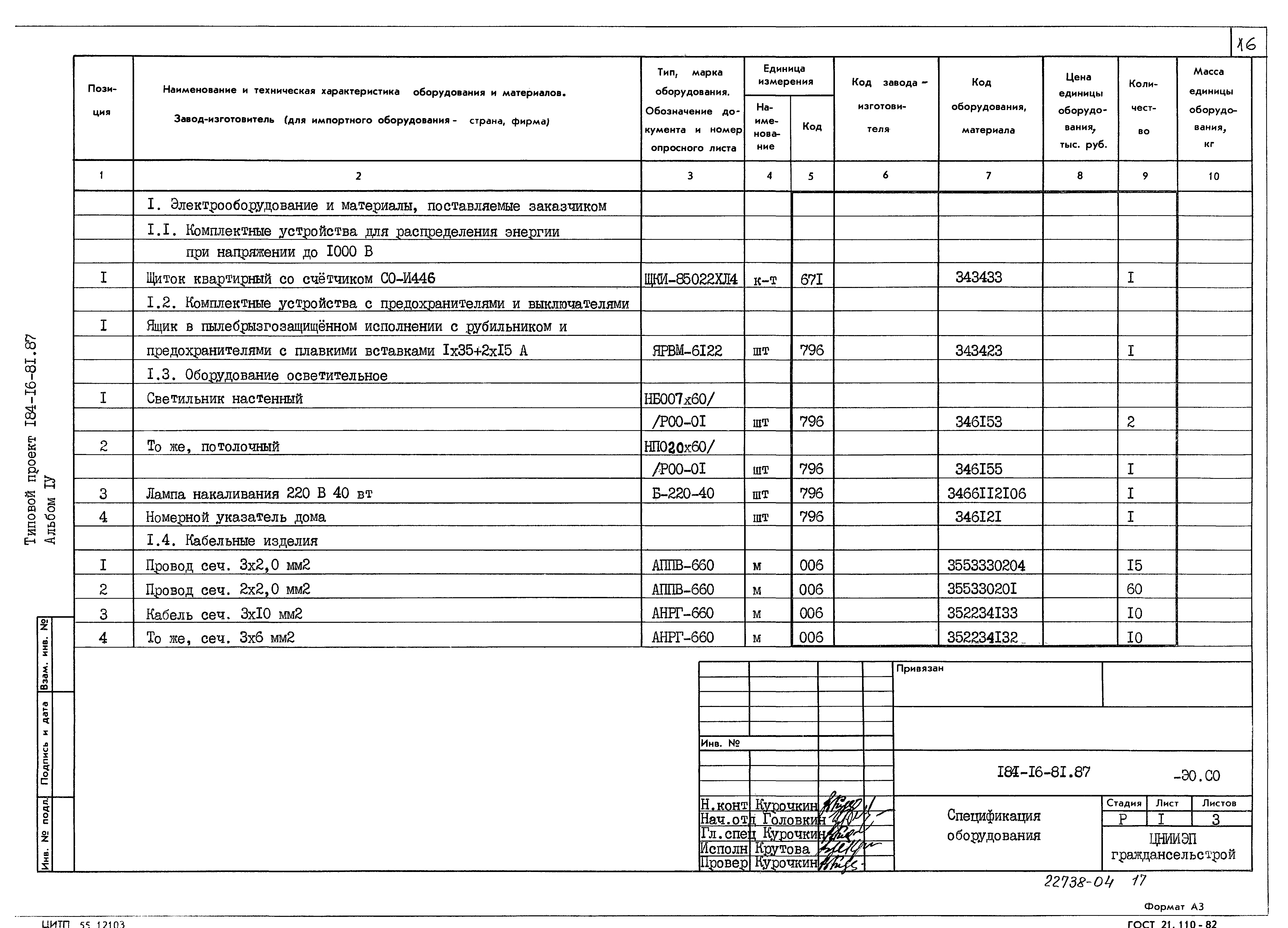 Типовой проект 184-16-81.87