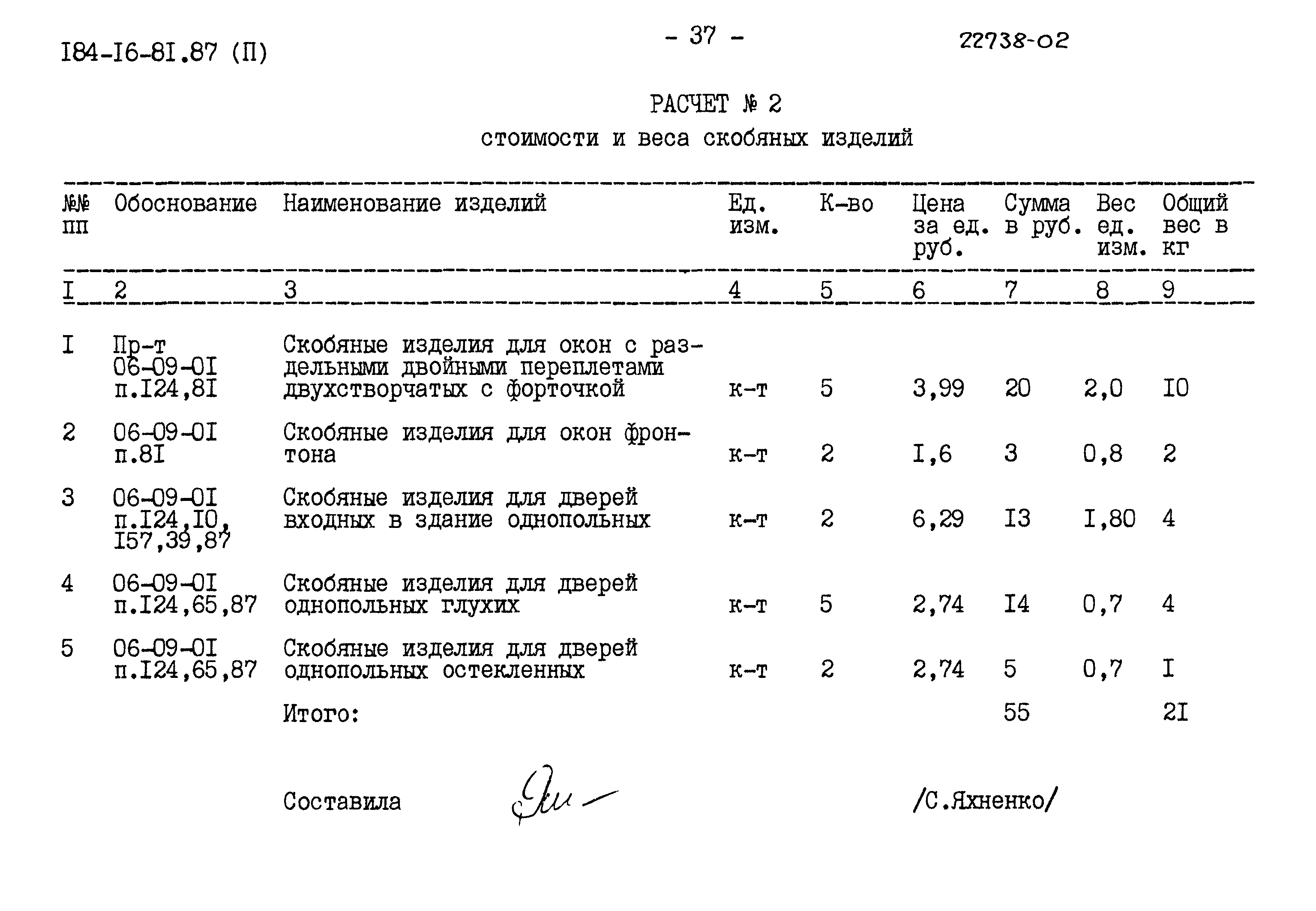 Типовой проект 184-16-81.87