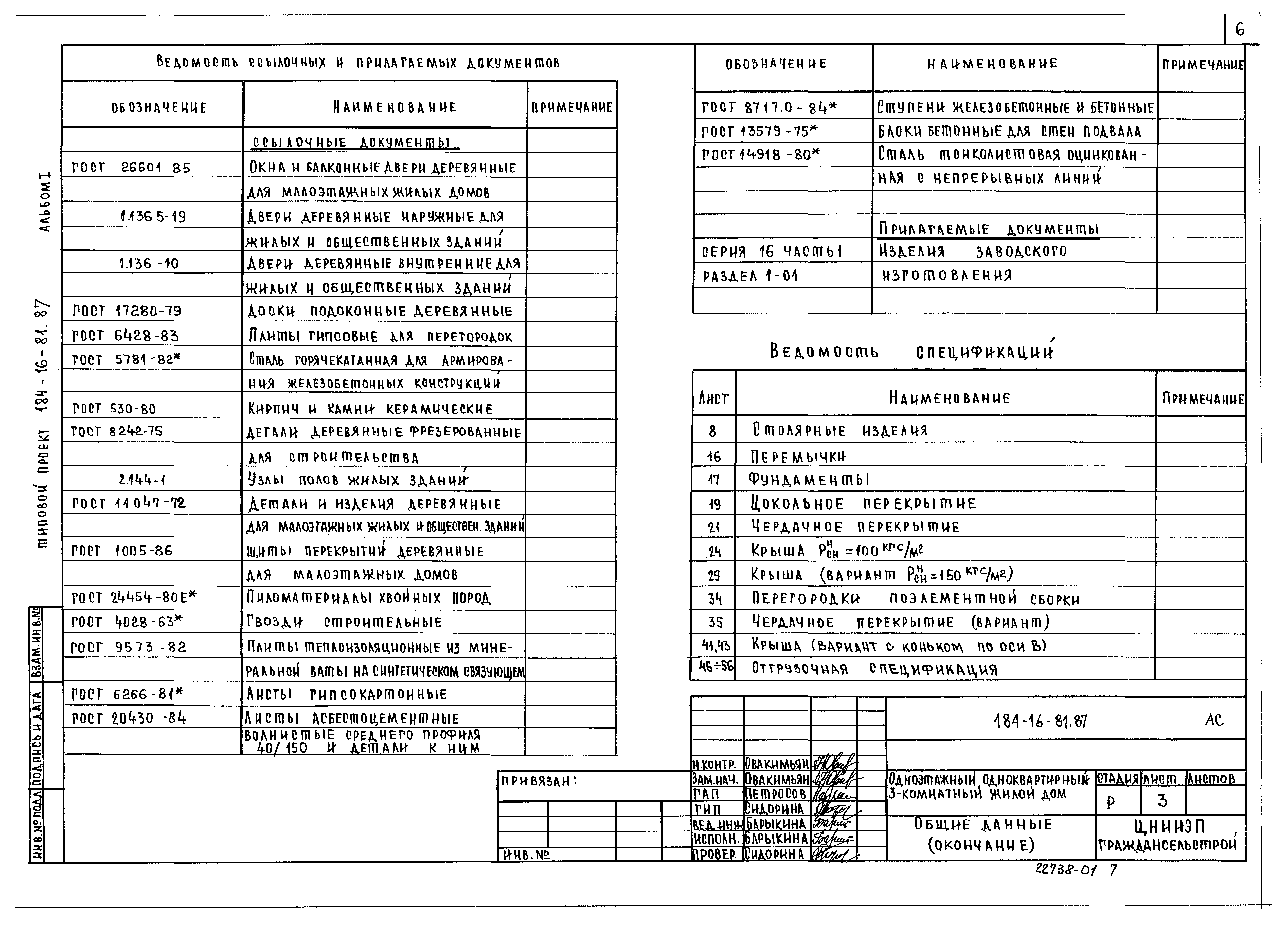Типовой проект 184-16-81.87