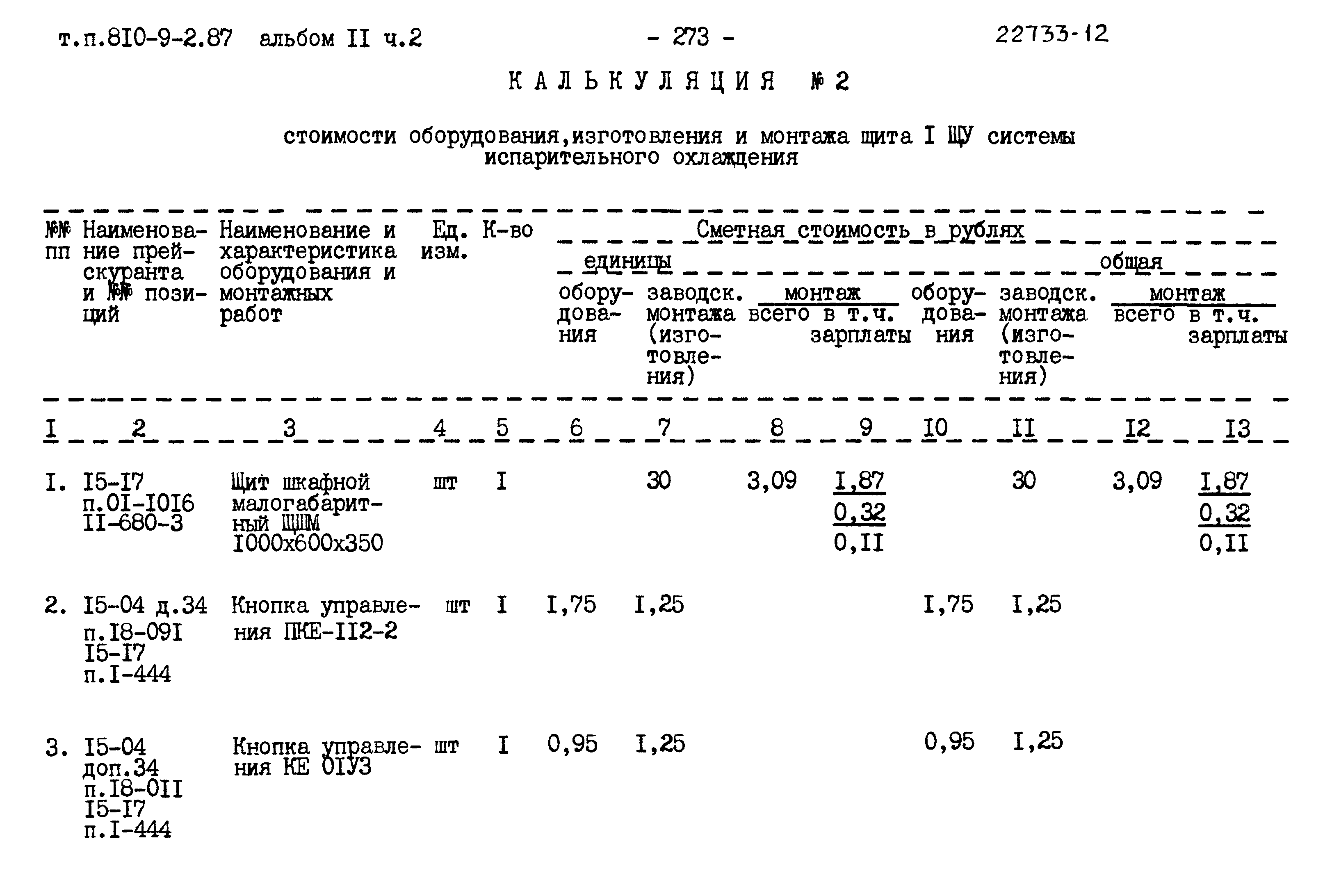 Типовой проект 810-9-2.87