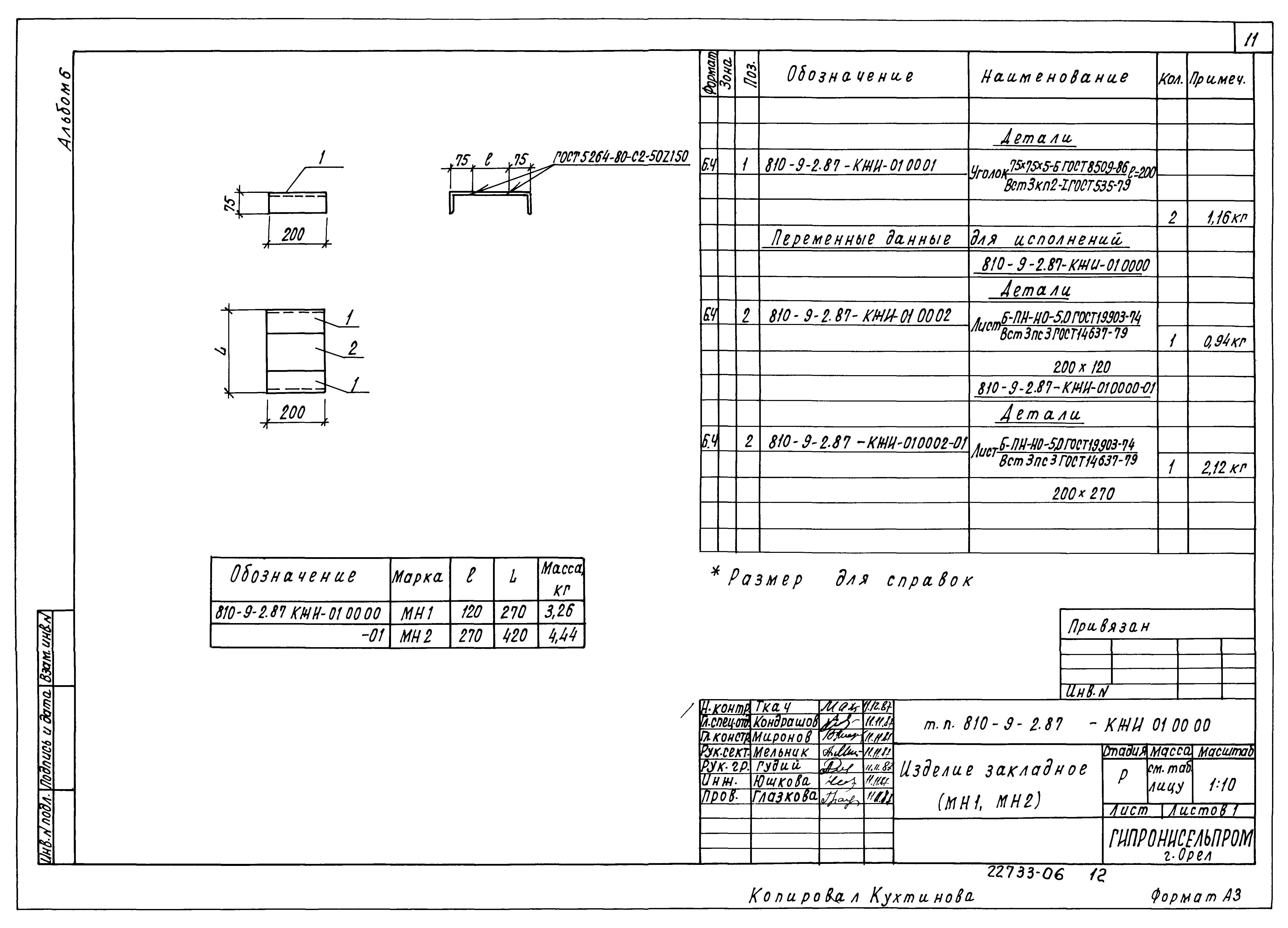 Типовой проект 810-9-2.87