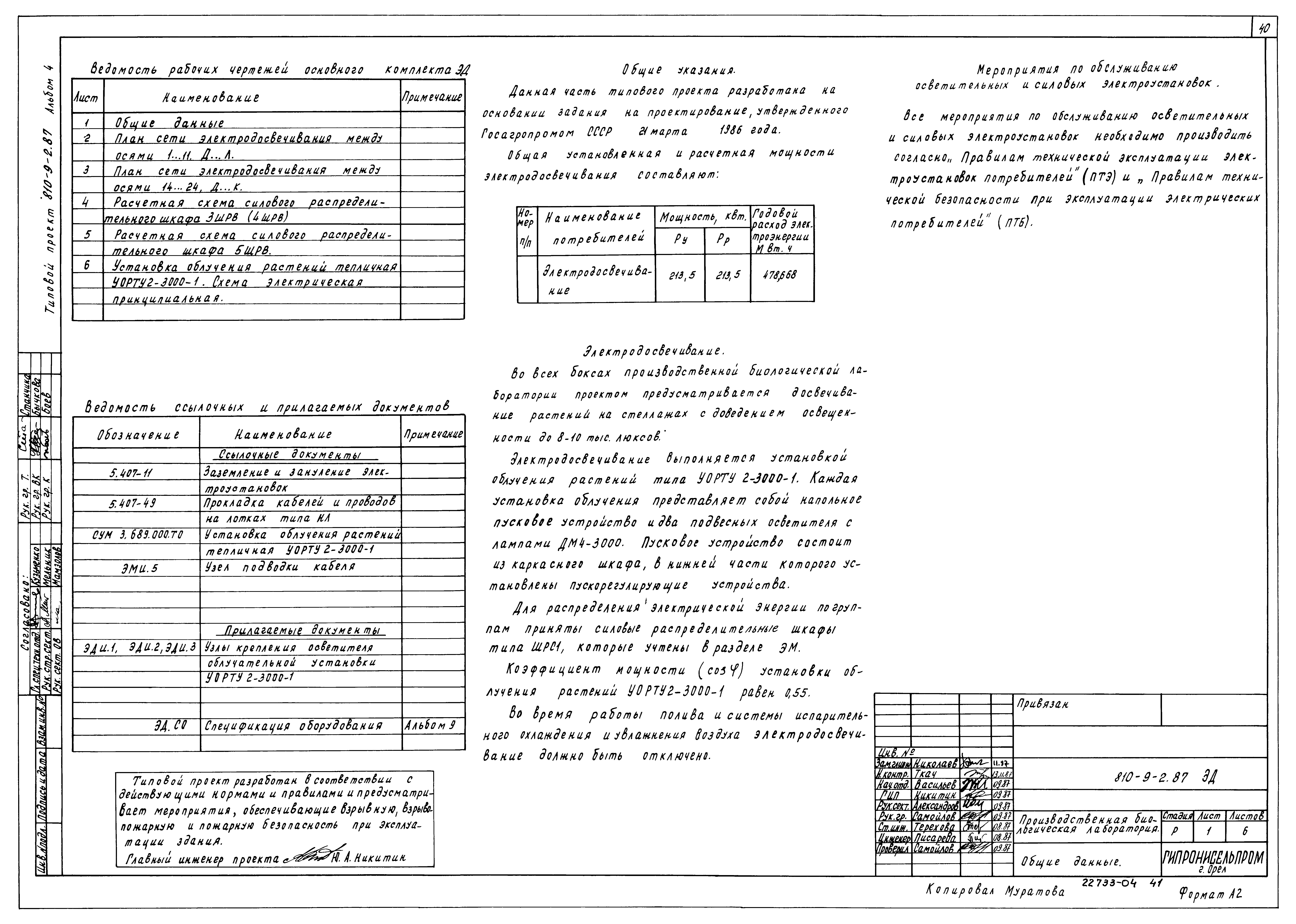 Типовой проект 810-9-2.87