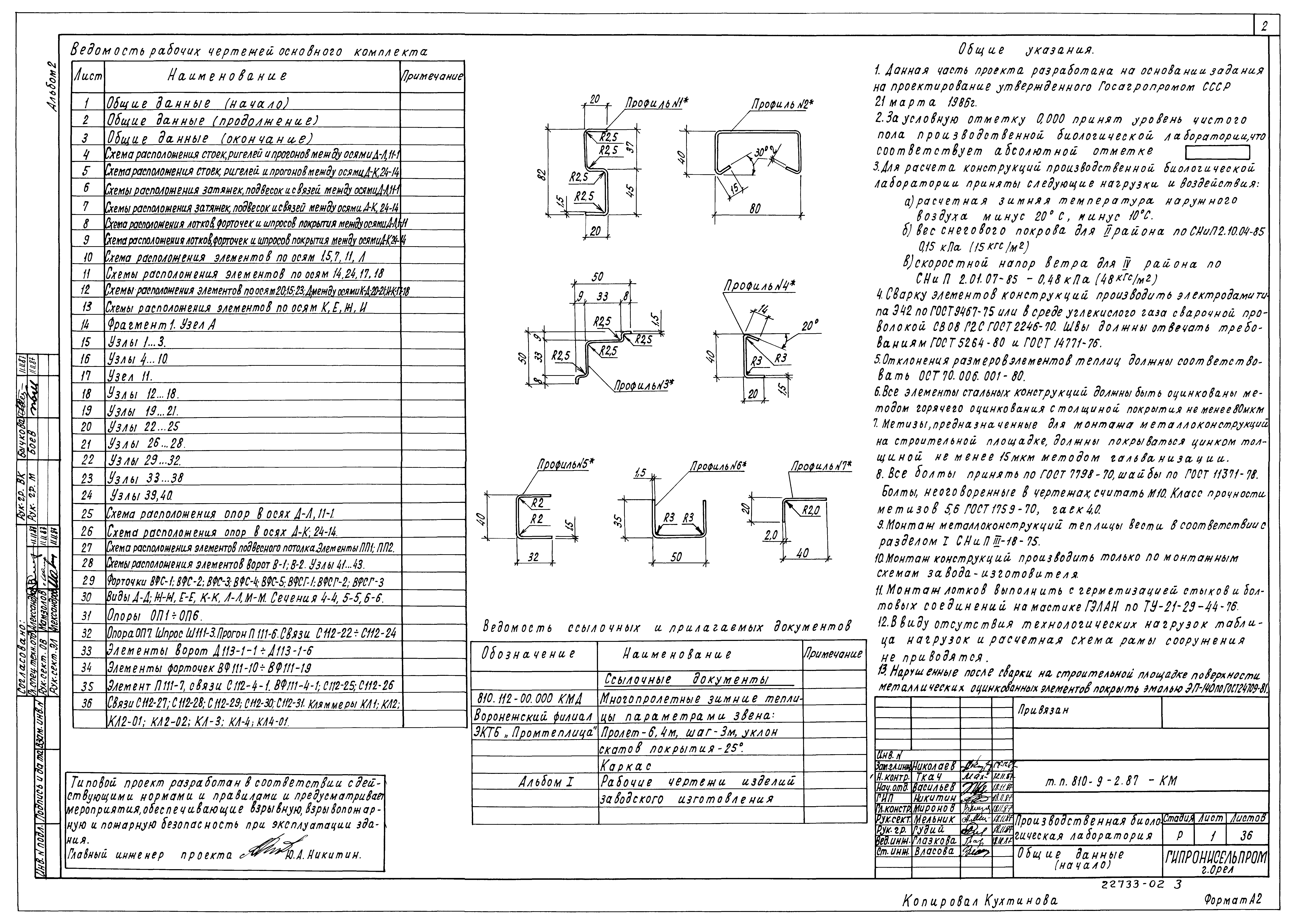 Типовой проект 810-9-2.87