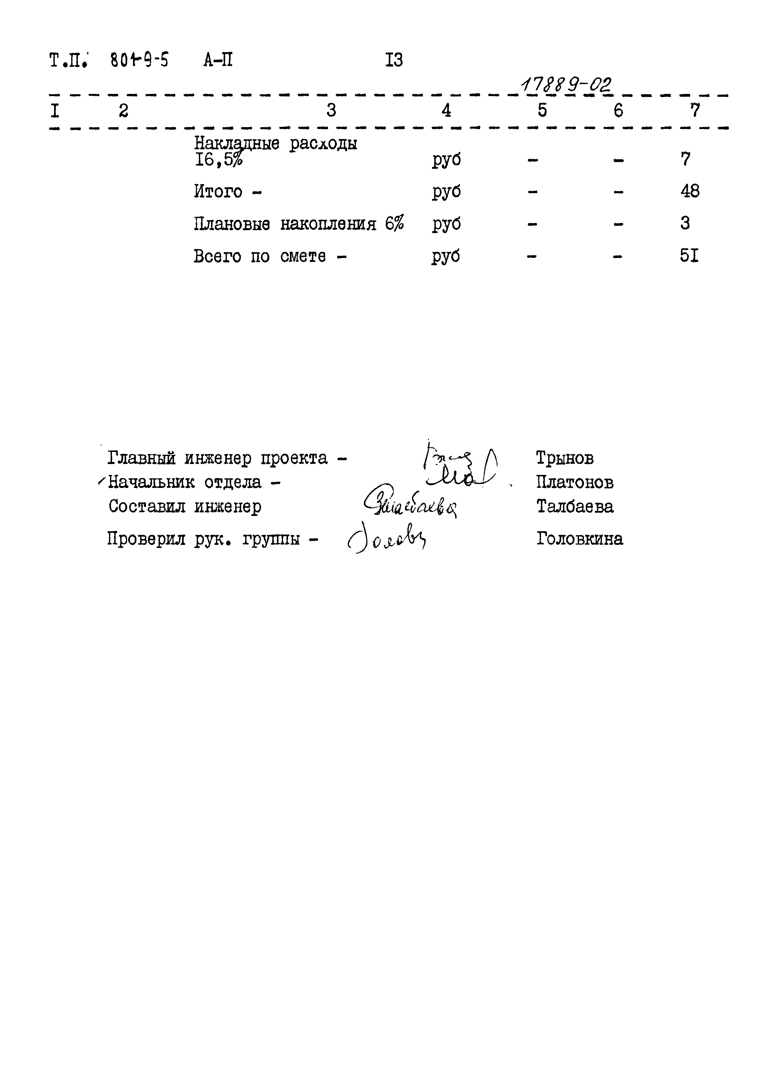 Типовой проект 801-9-5