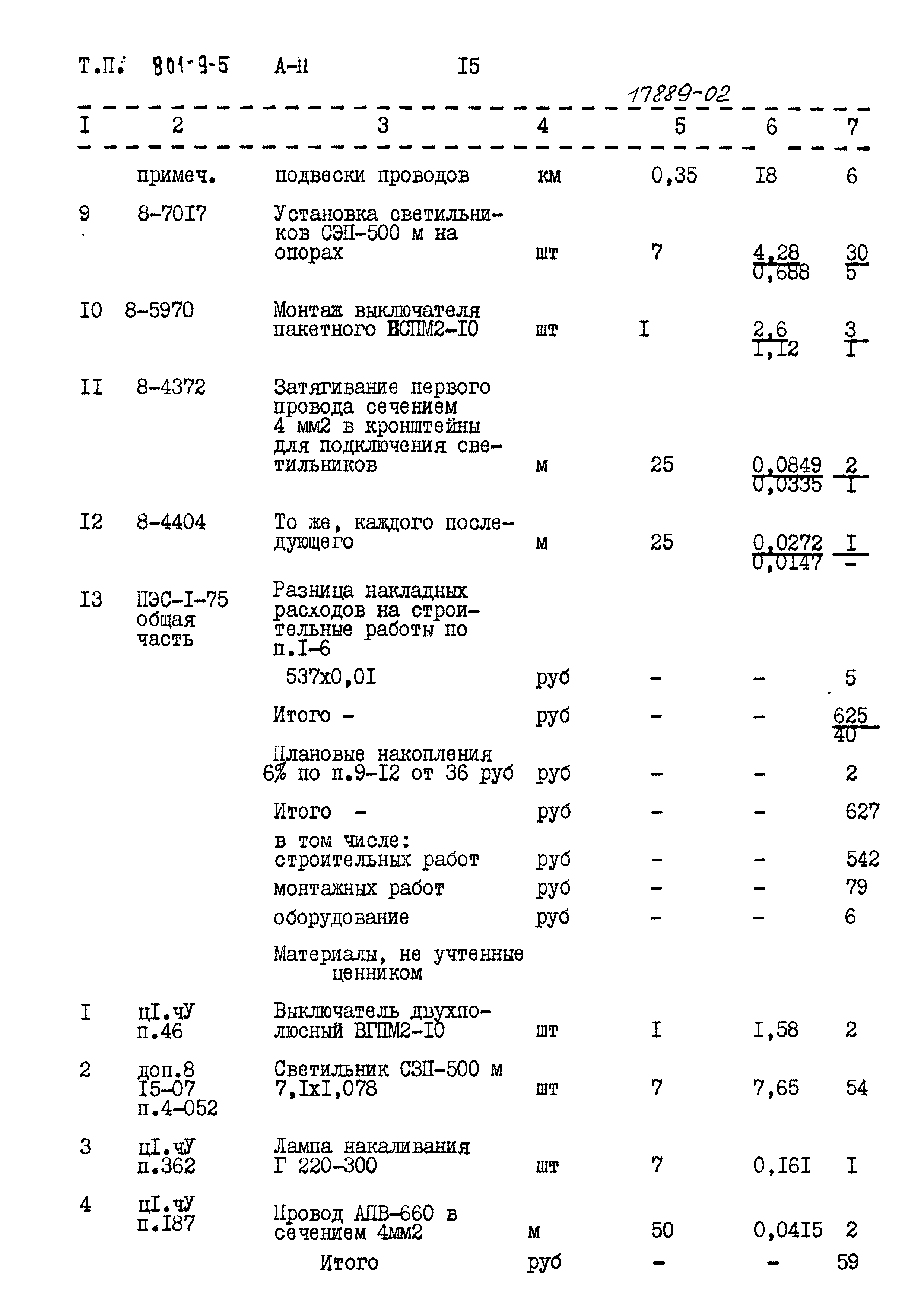 Типовой проект 801-9-5