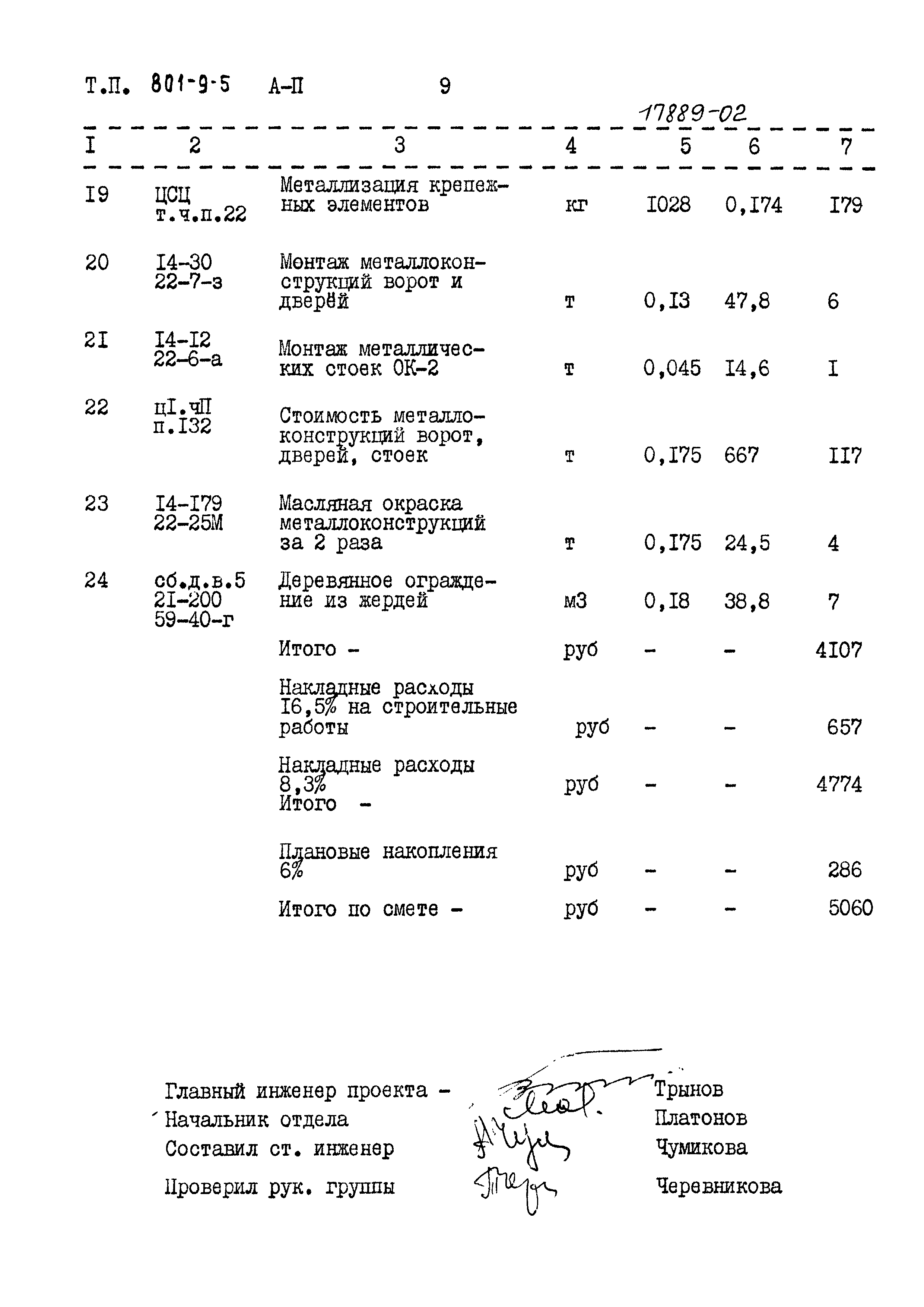 Типовой проект 801-9-5