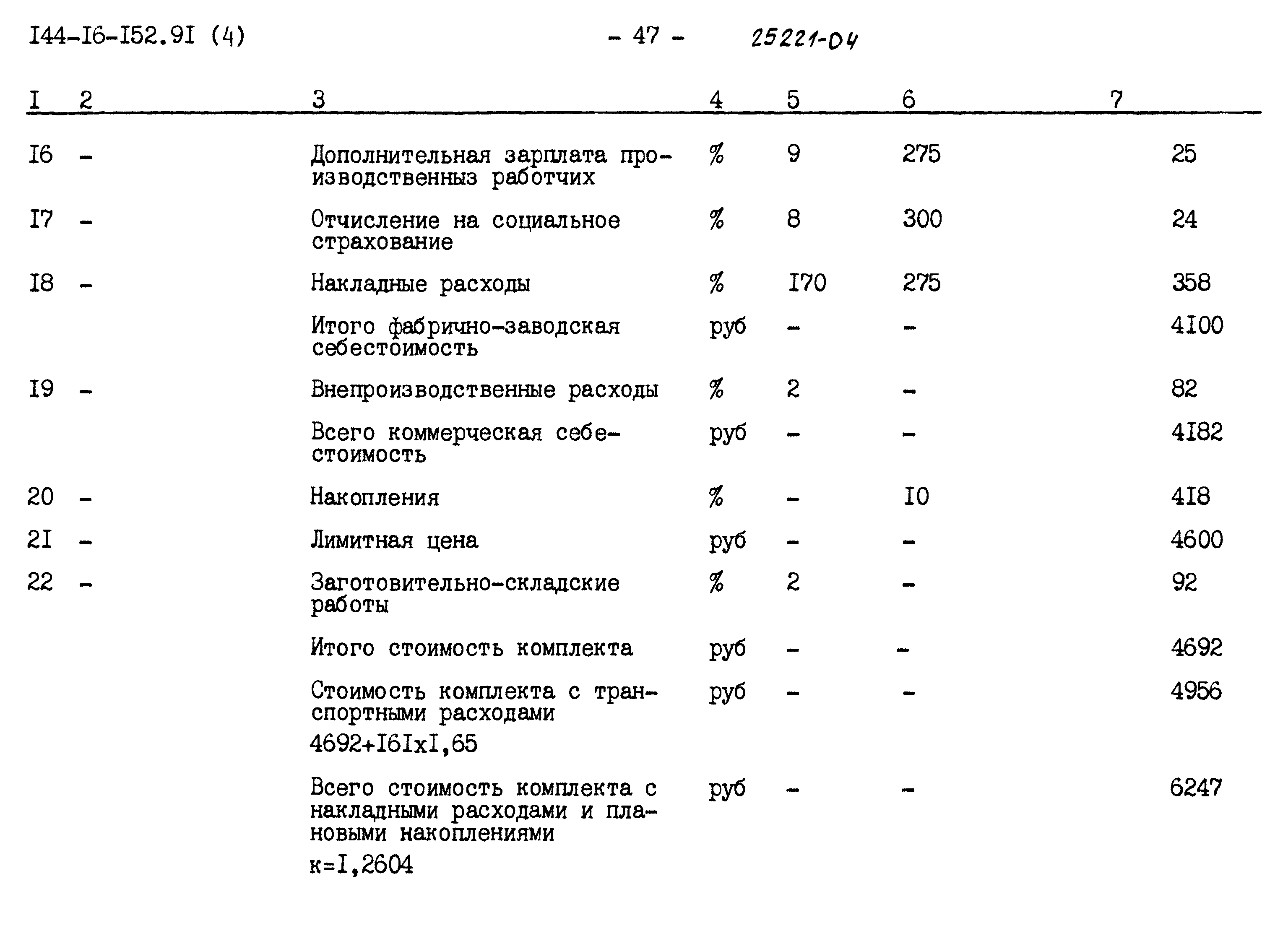 Типовой проект 144-16-152.91