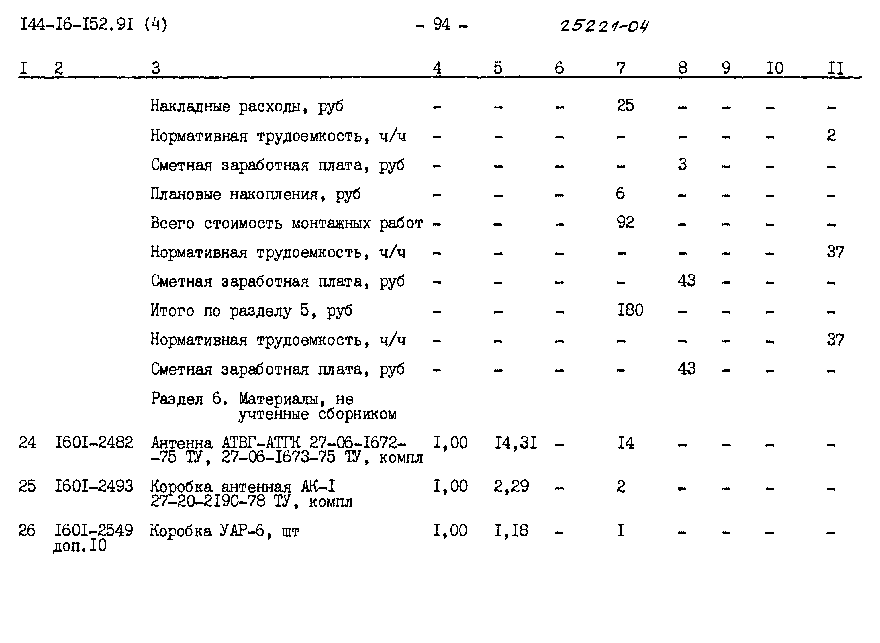 Типовой проект 144-16-152.91