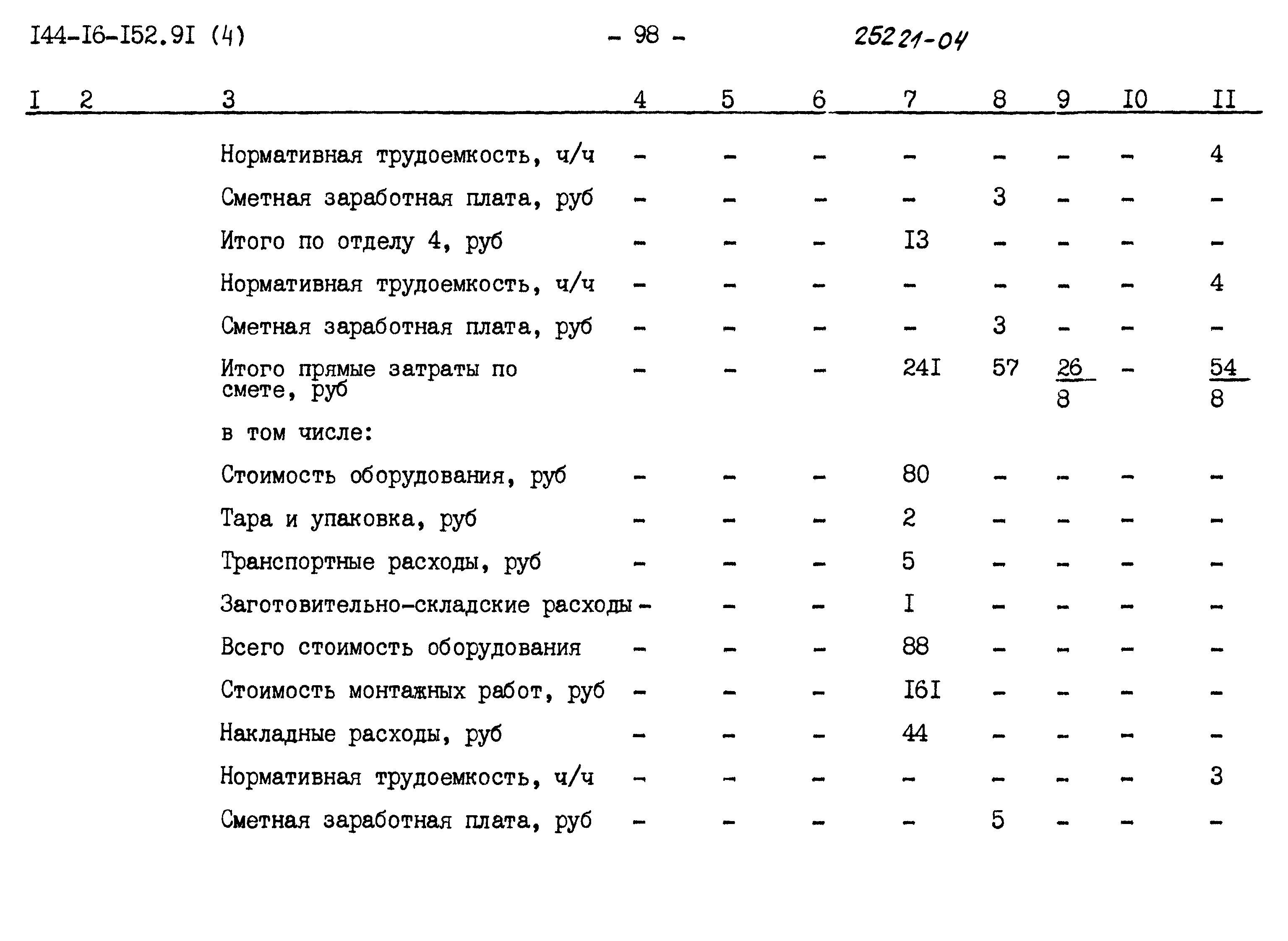 Типовой проект 144-16-152.91