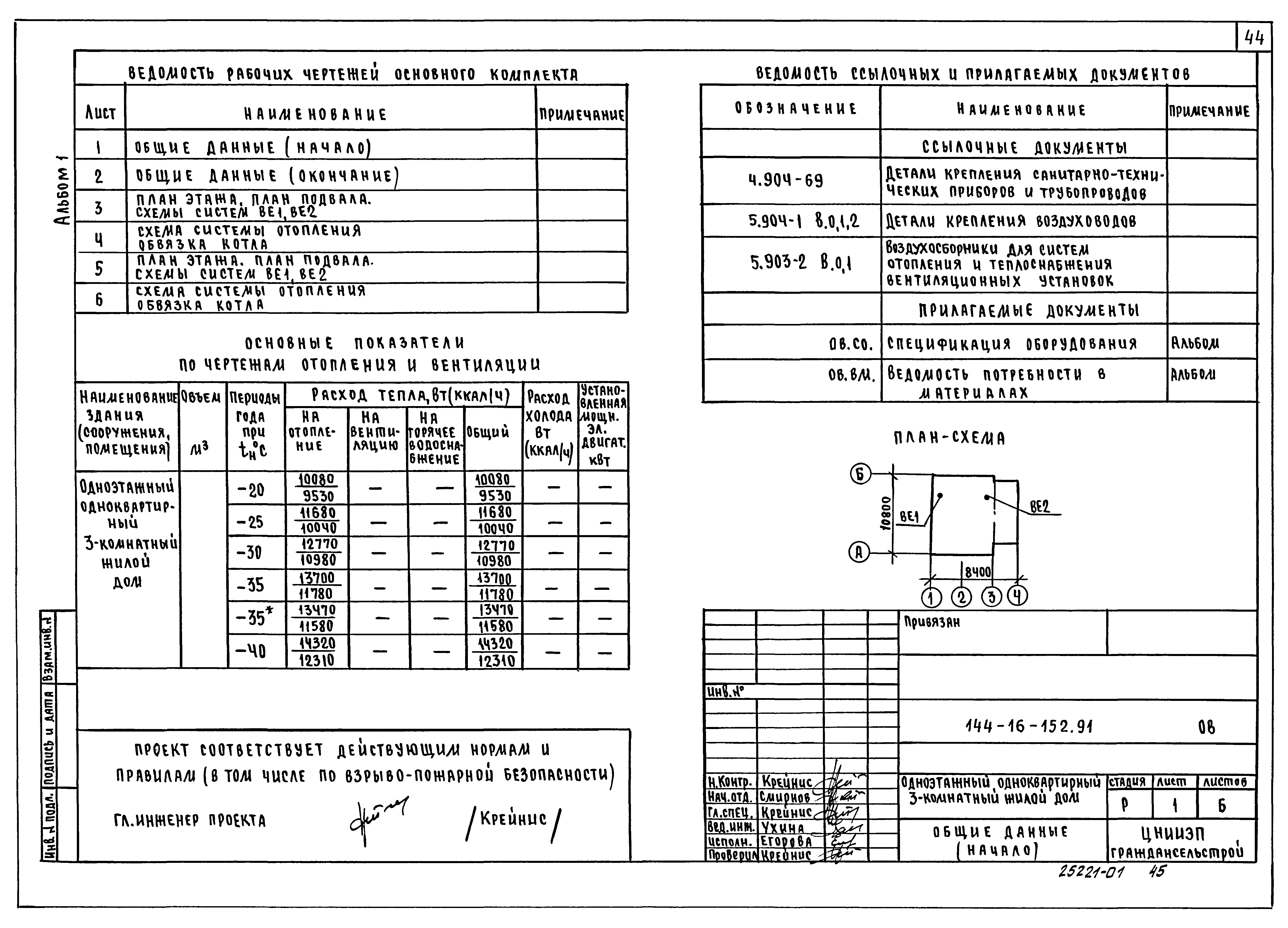 Типовой проект 144-16-152.91