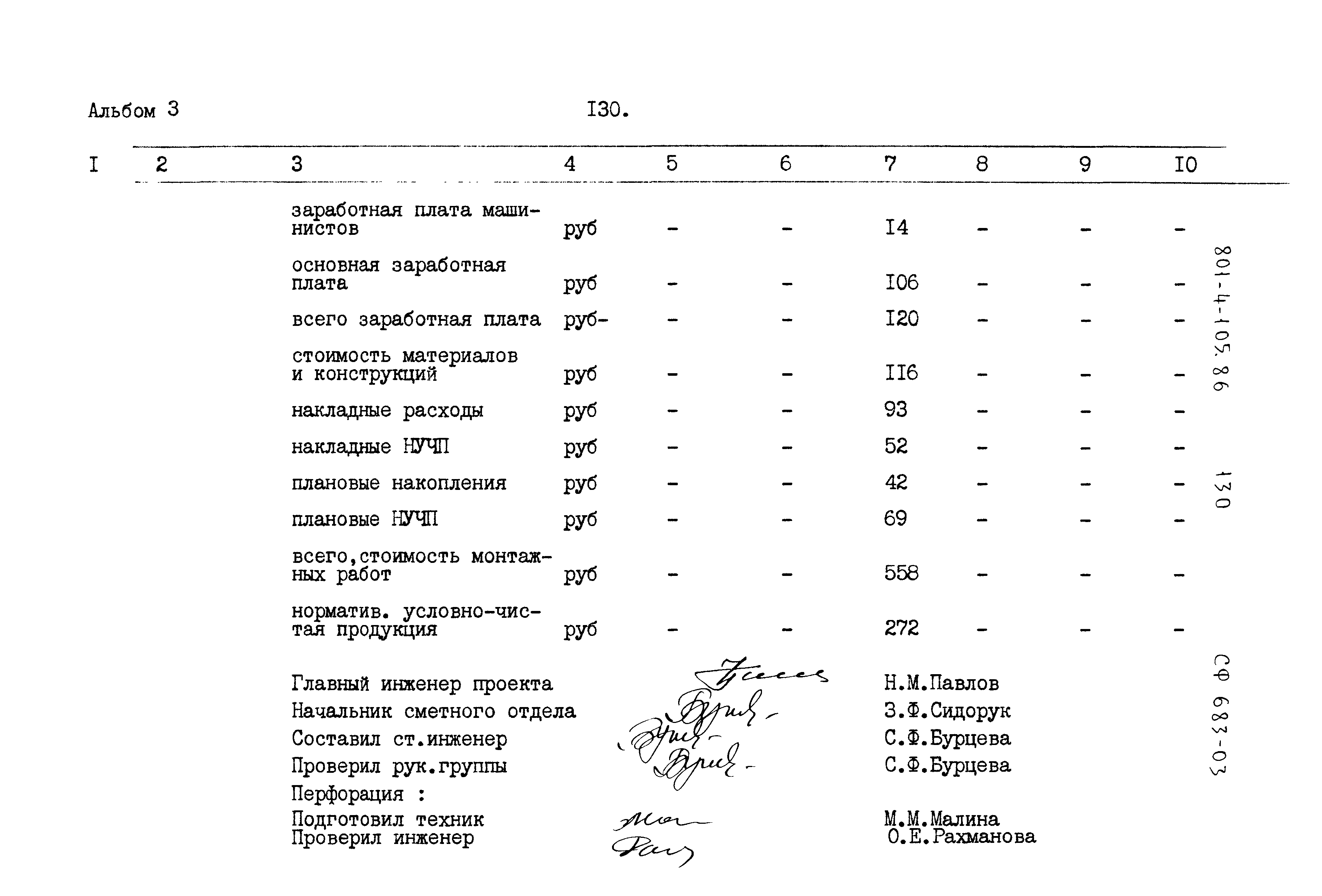 Типовой проект 801-4-105.86