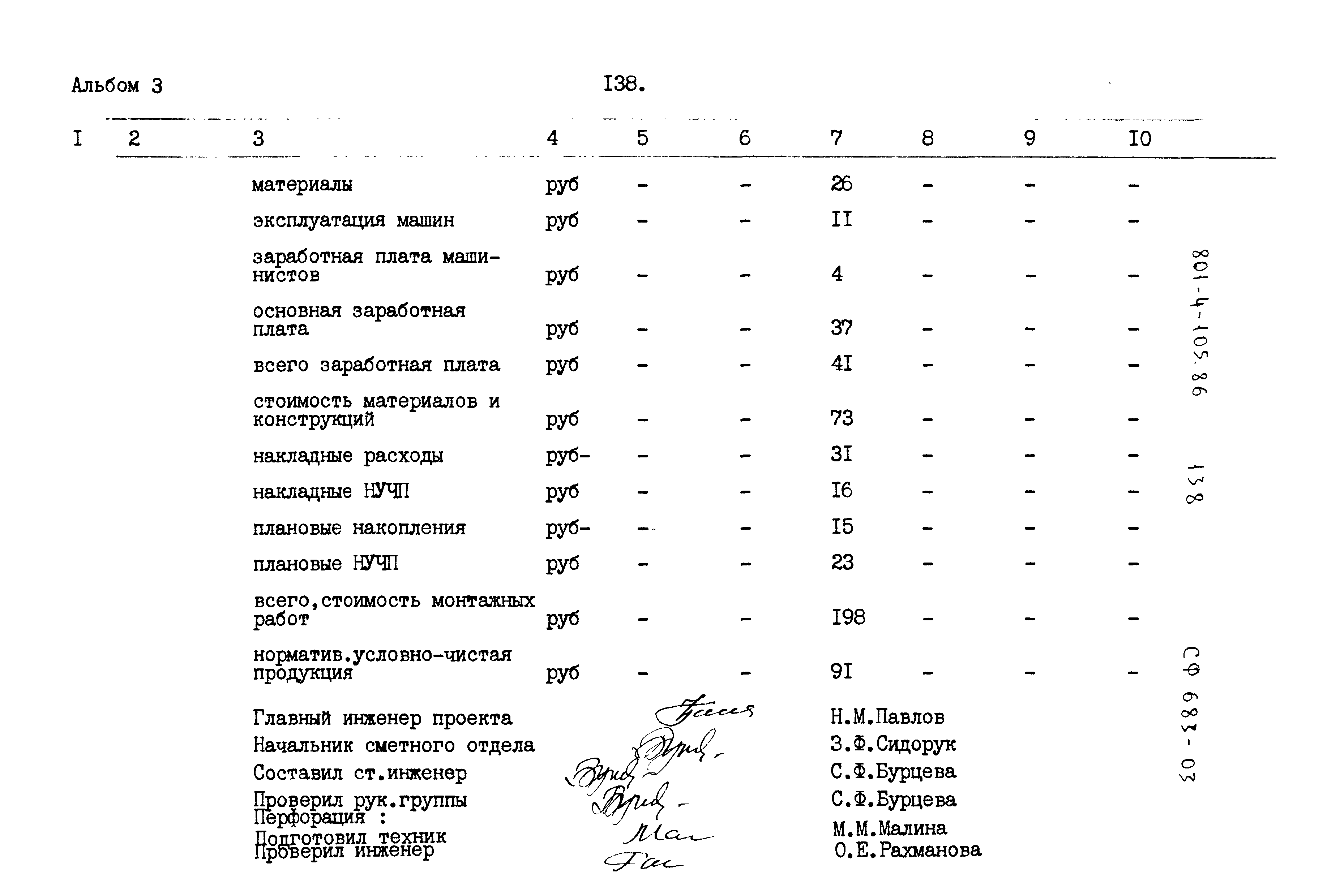 Типовой проект 801-4-105.86