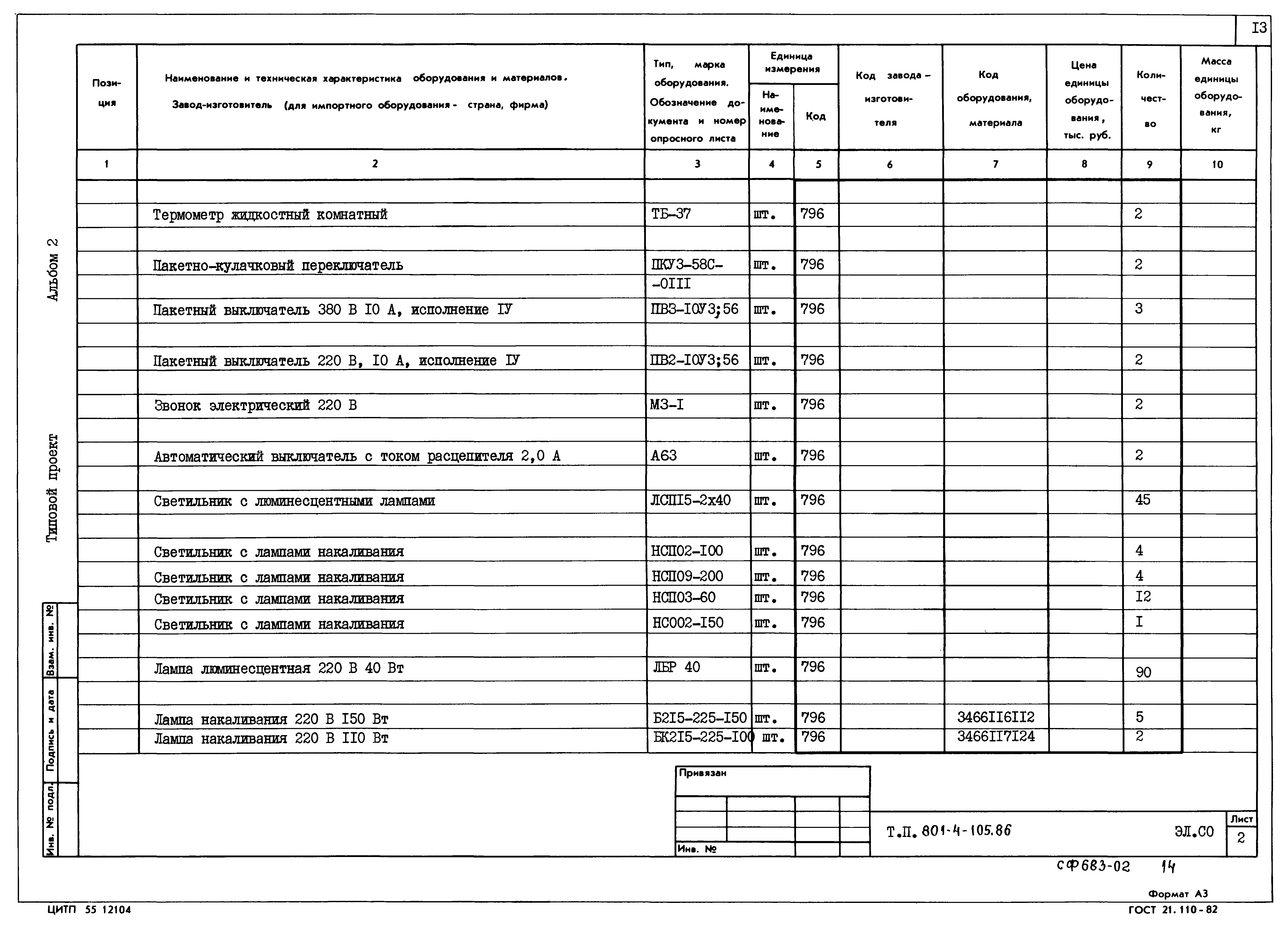 Типовой проект 801-4-105.86