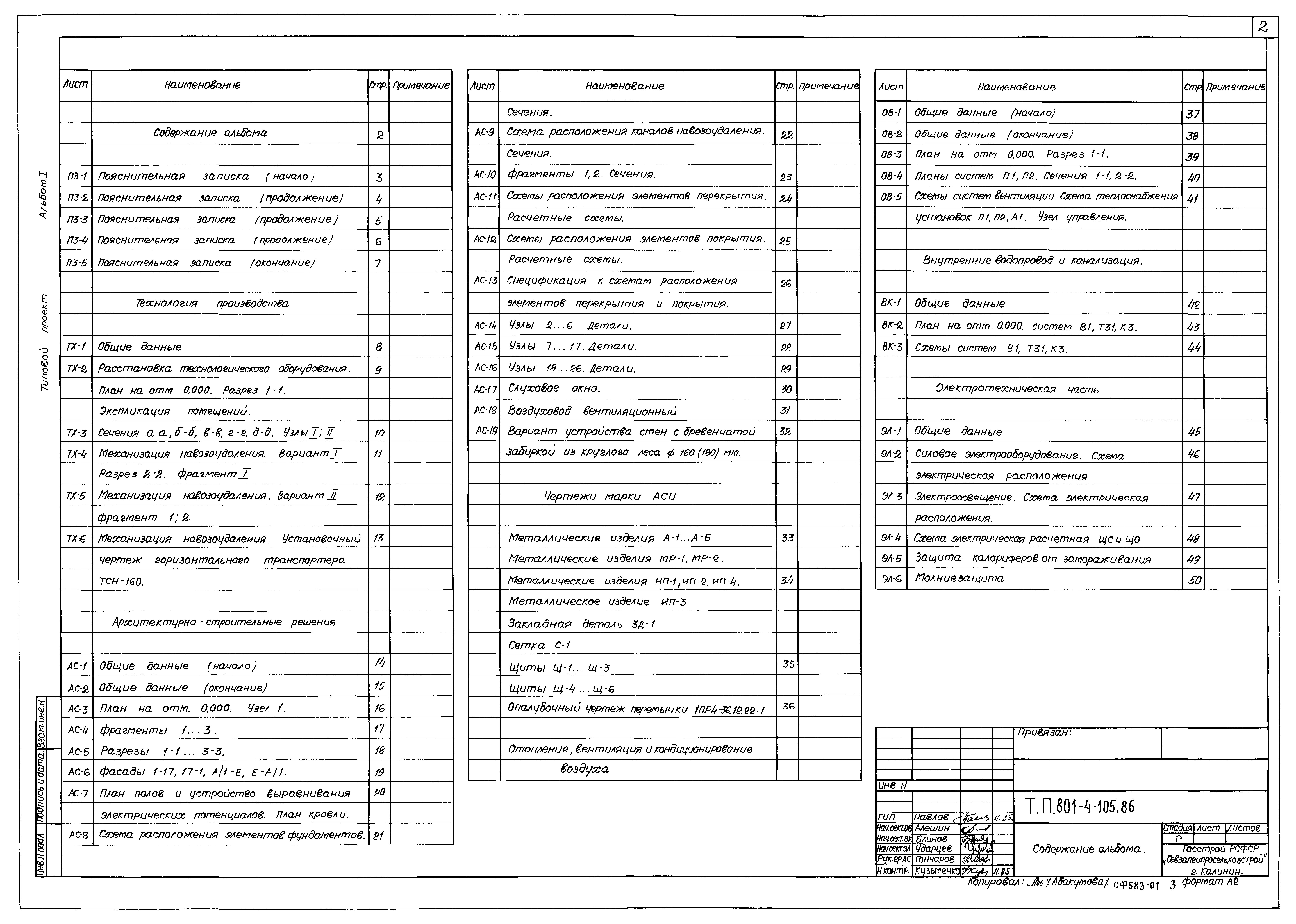 Типовой проект 801-4-105.86