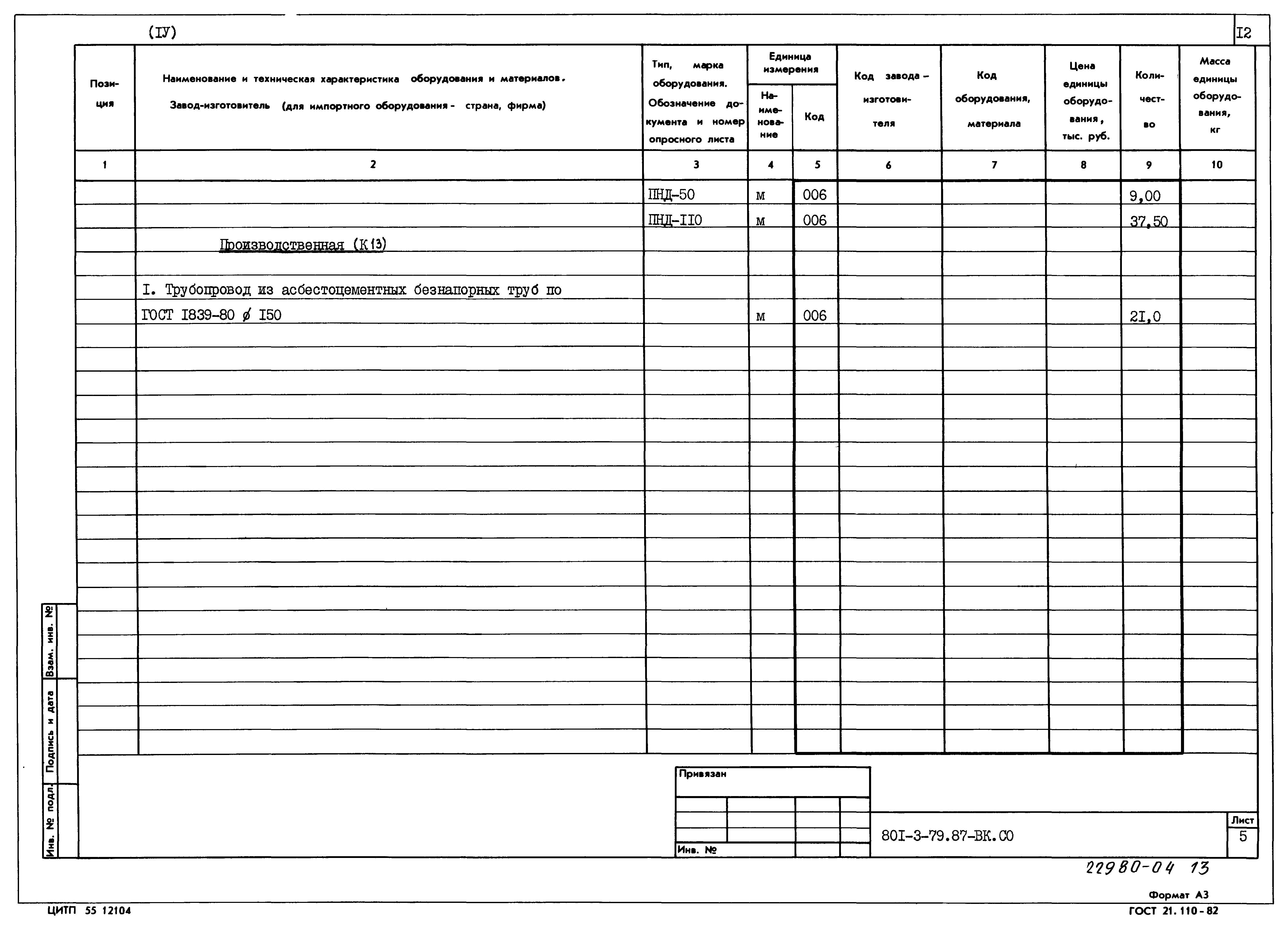 Типовой проект 801-3-79.87