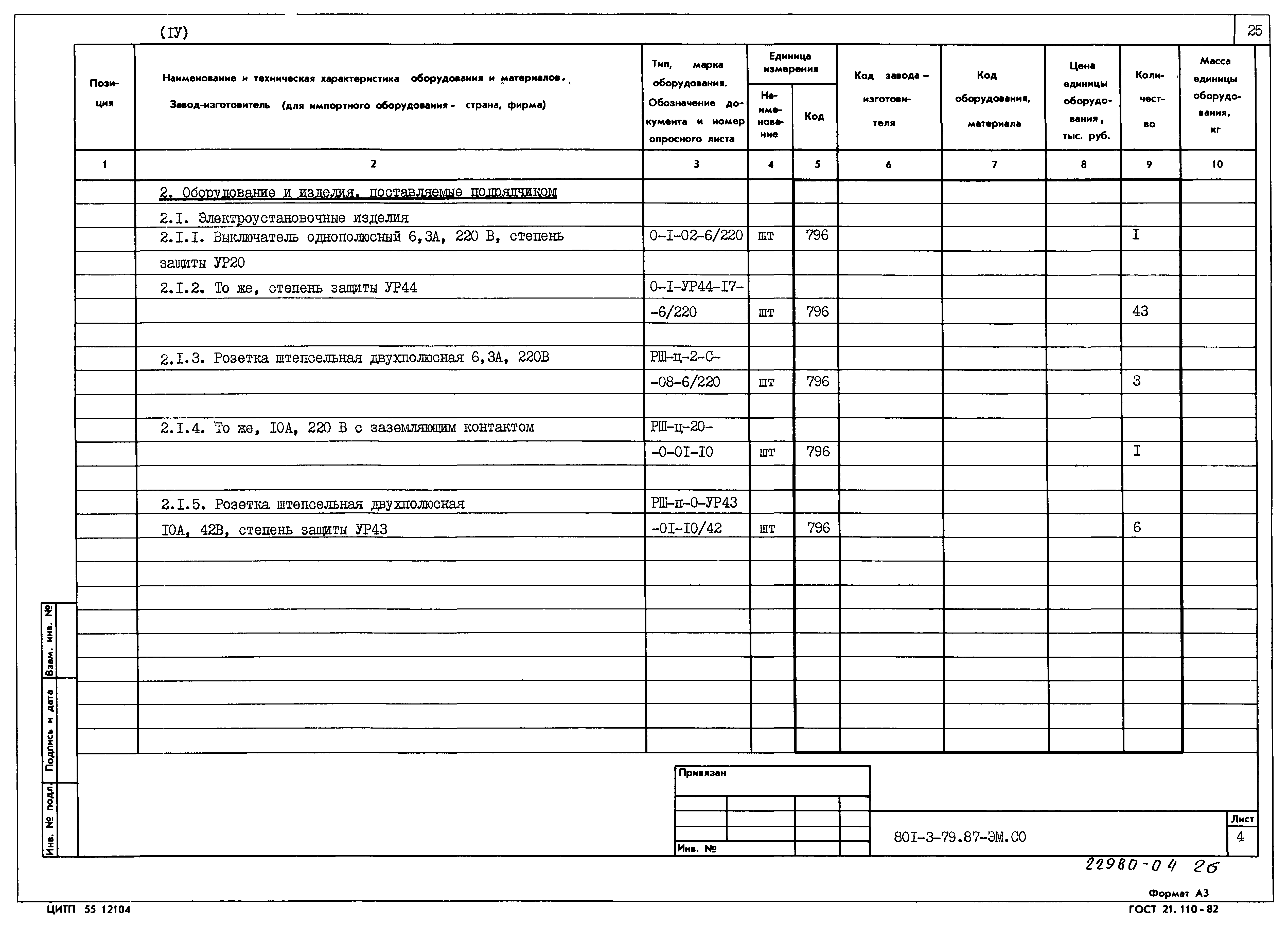 Типовой проект 801-3-79.87