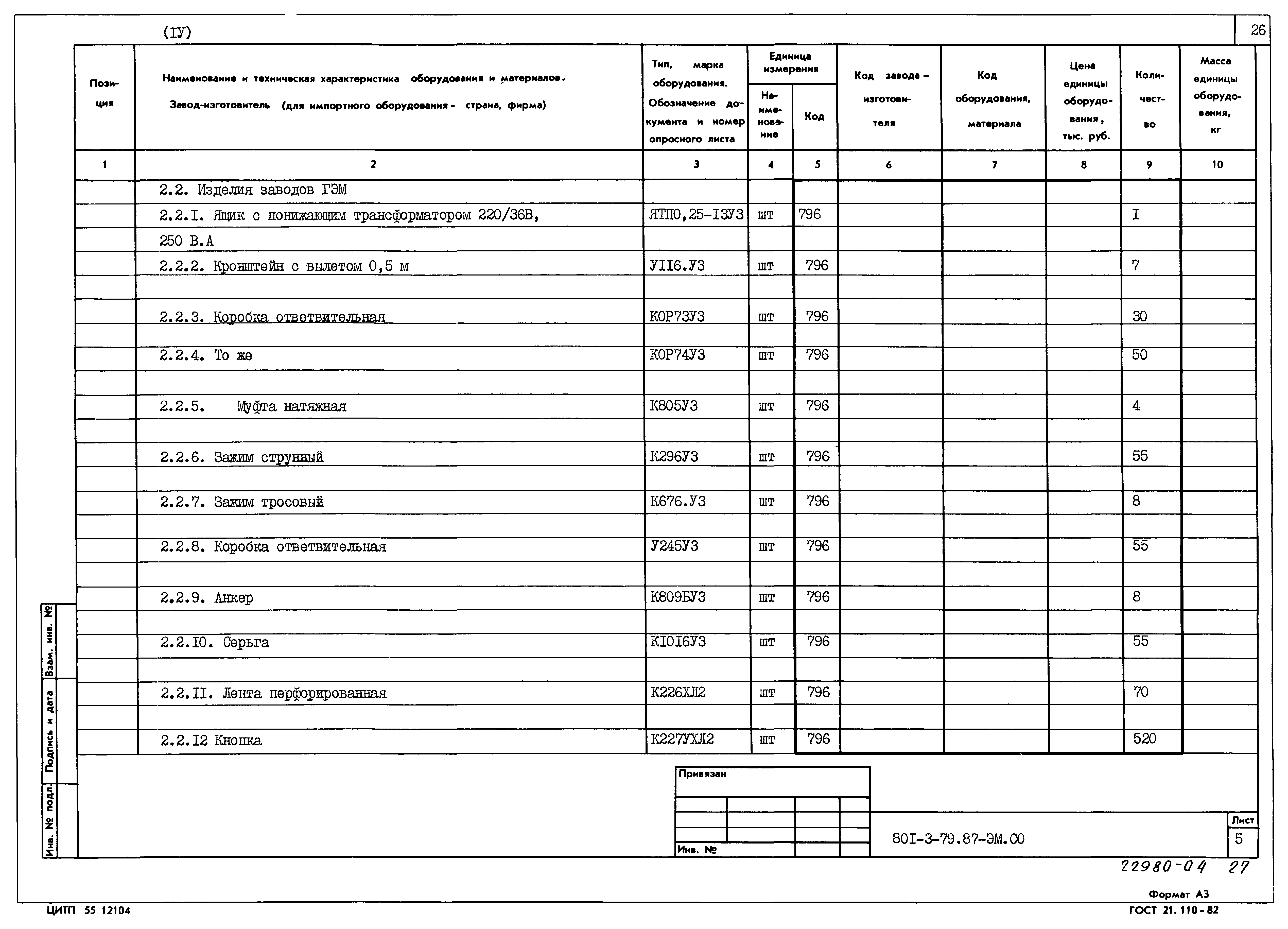 Типовой проект 801-3-79.87