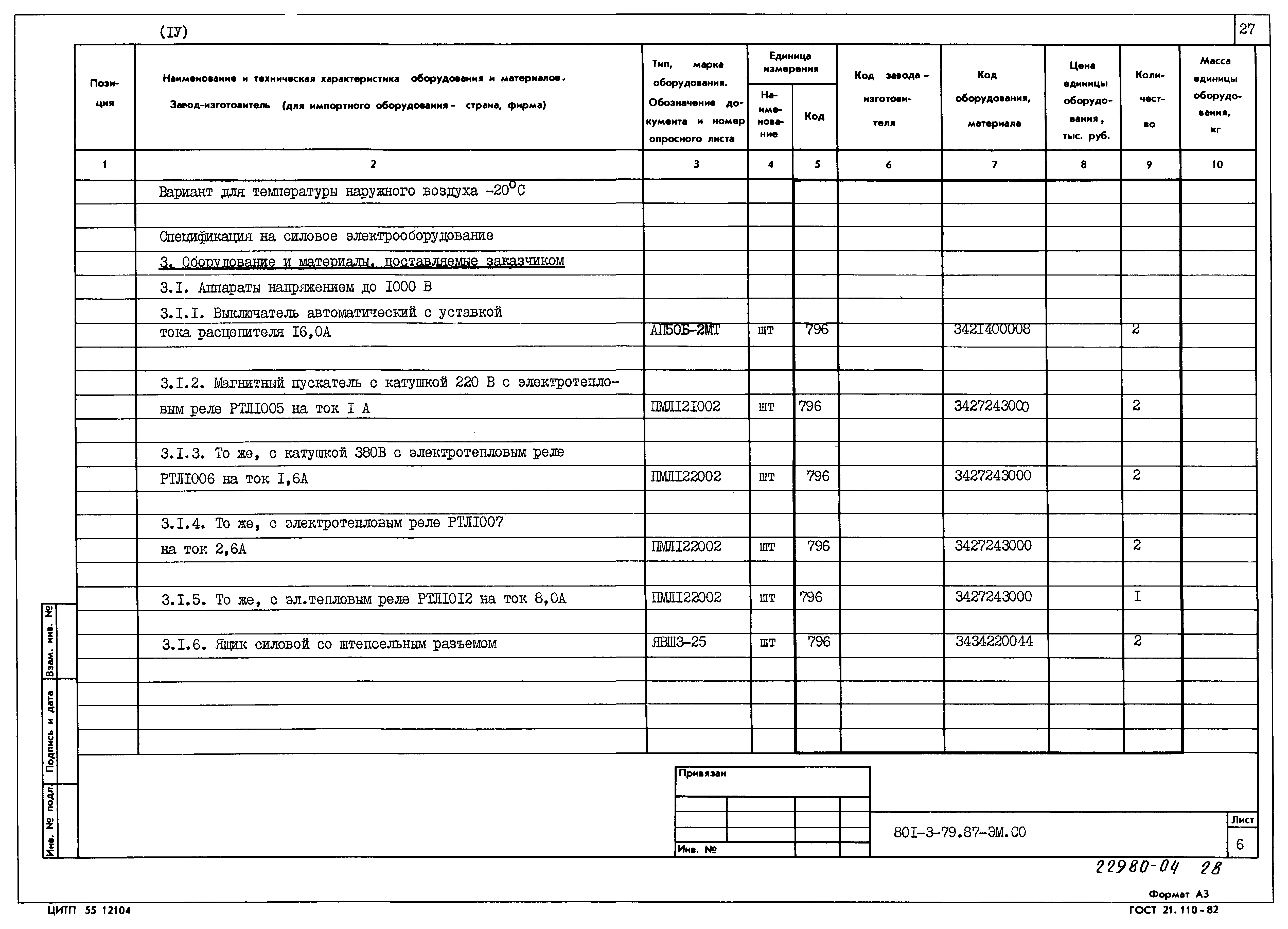 Типовой проект 801-3-79.87