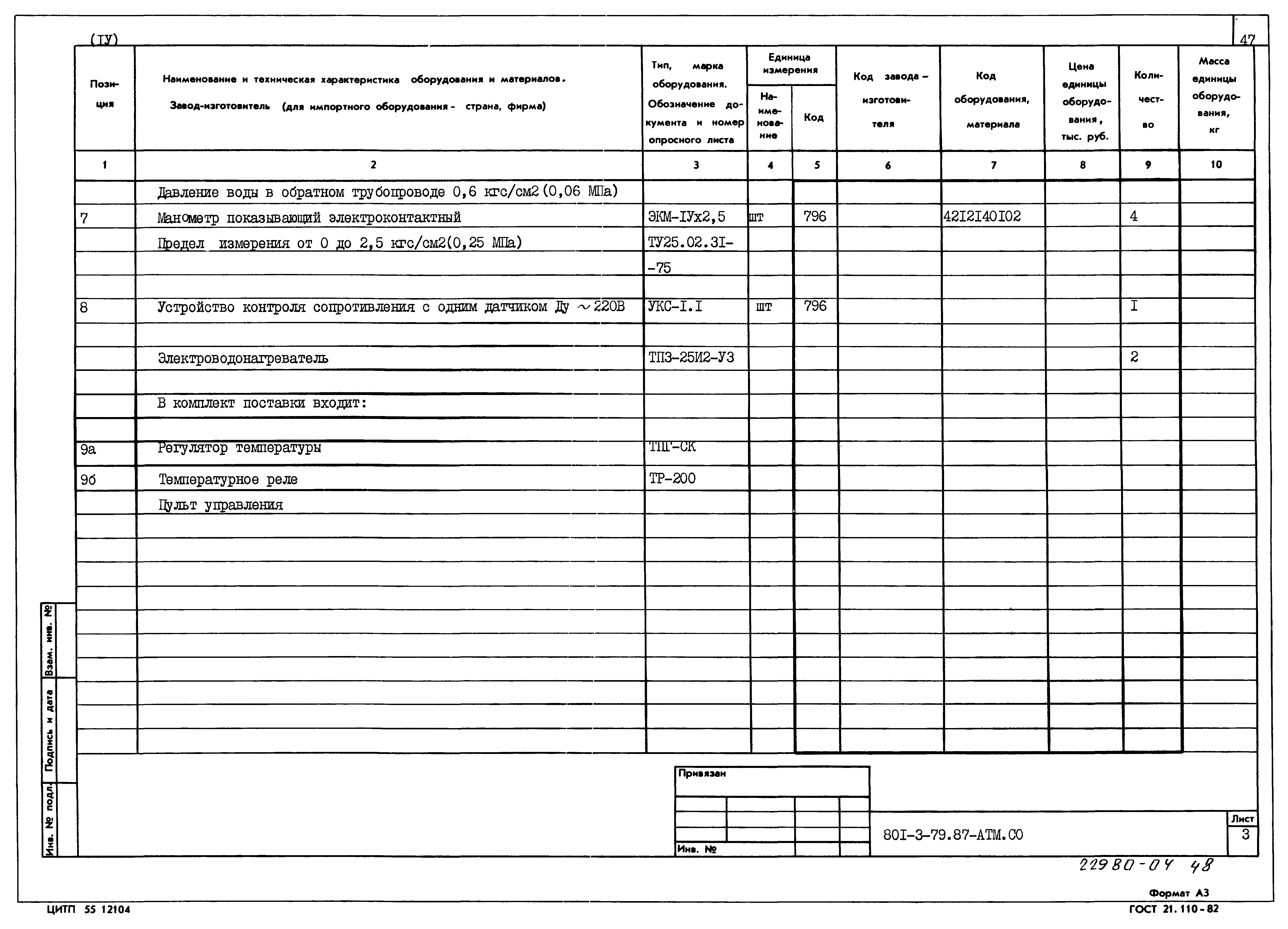 Типовой проект 801-3-79.87