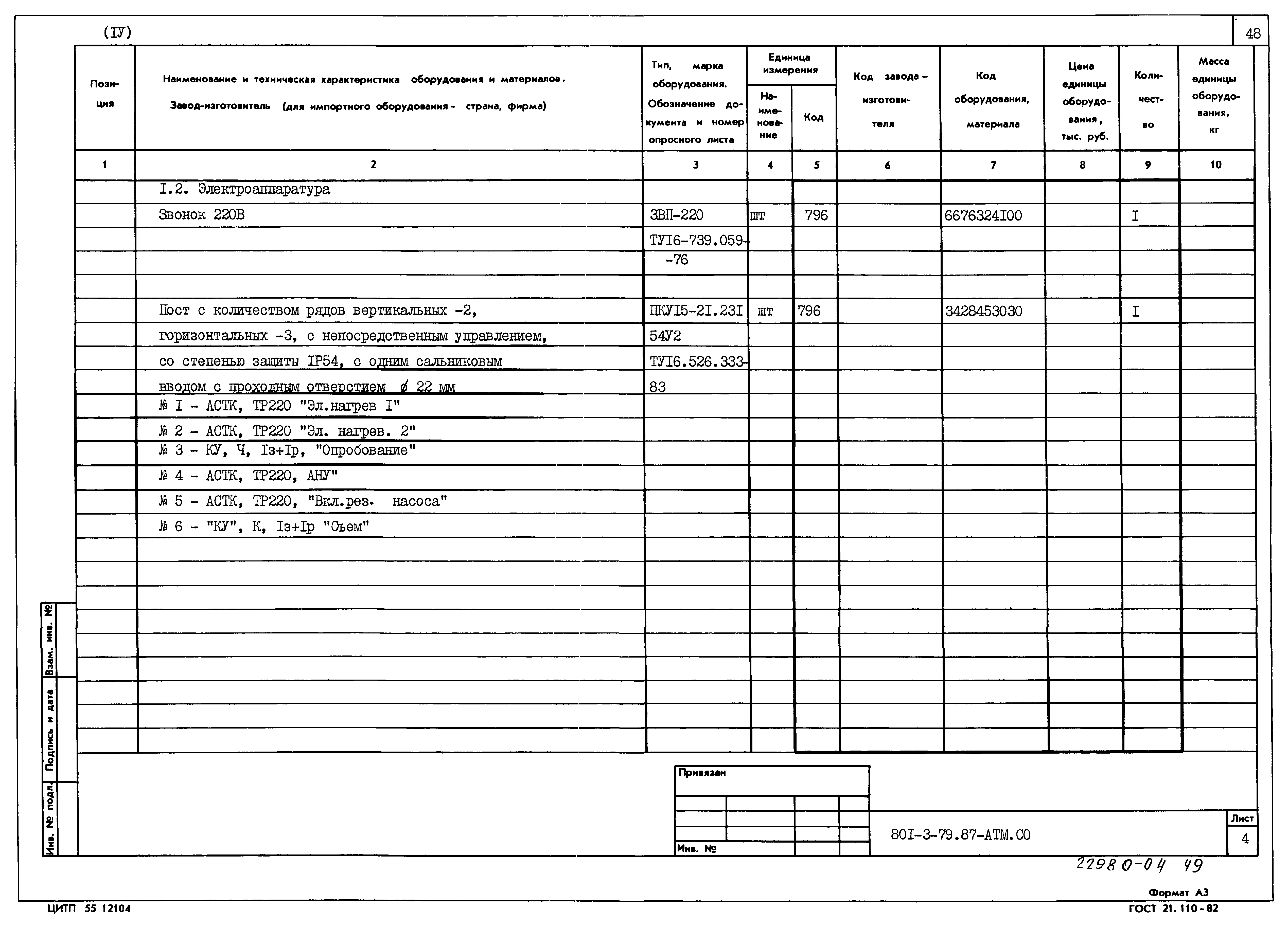 Типовой проект 801-3-79.87
