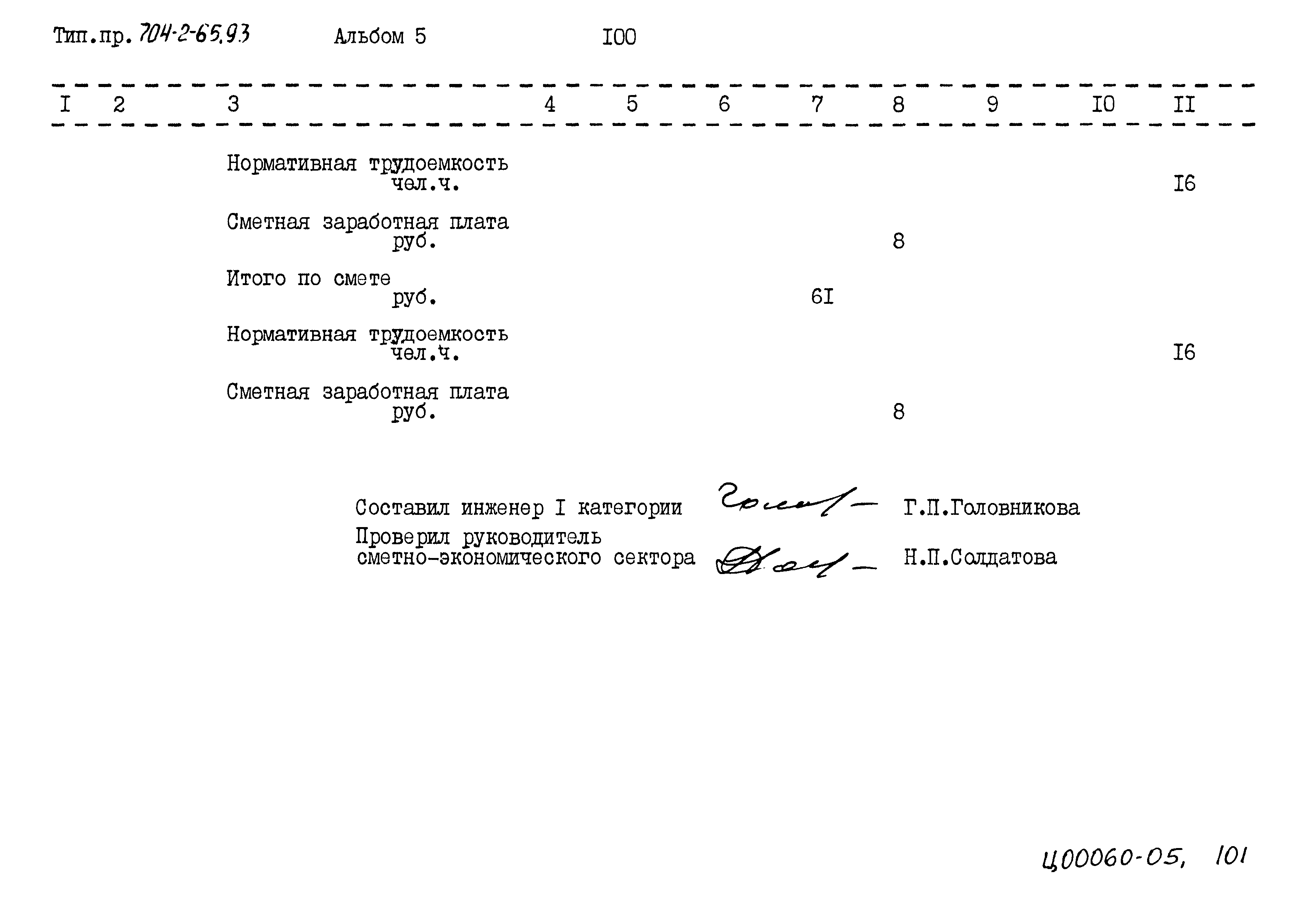 Типовой проект 704-2-65.93