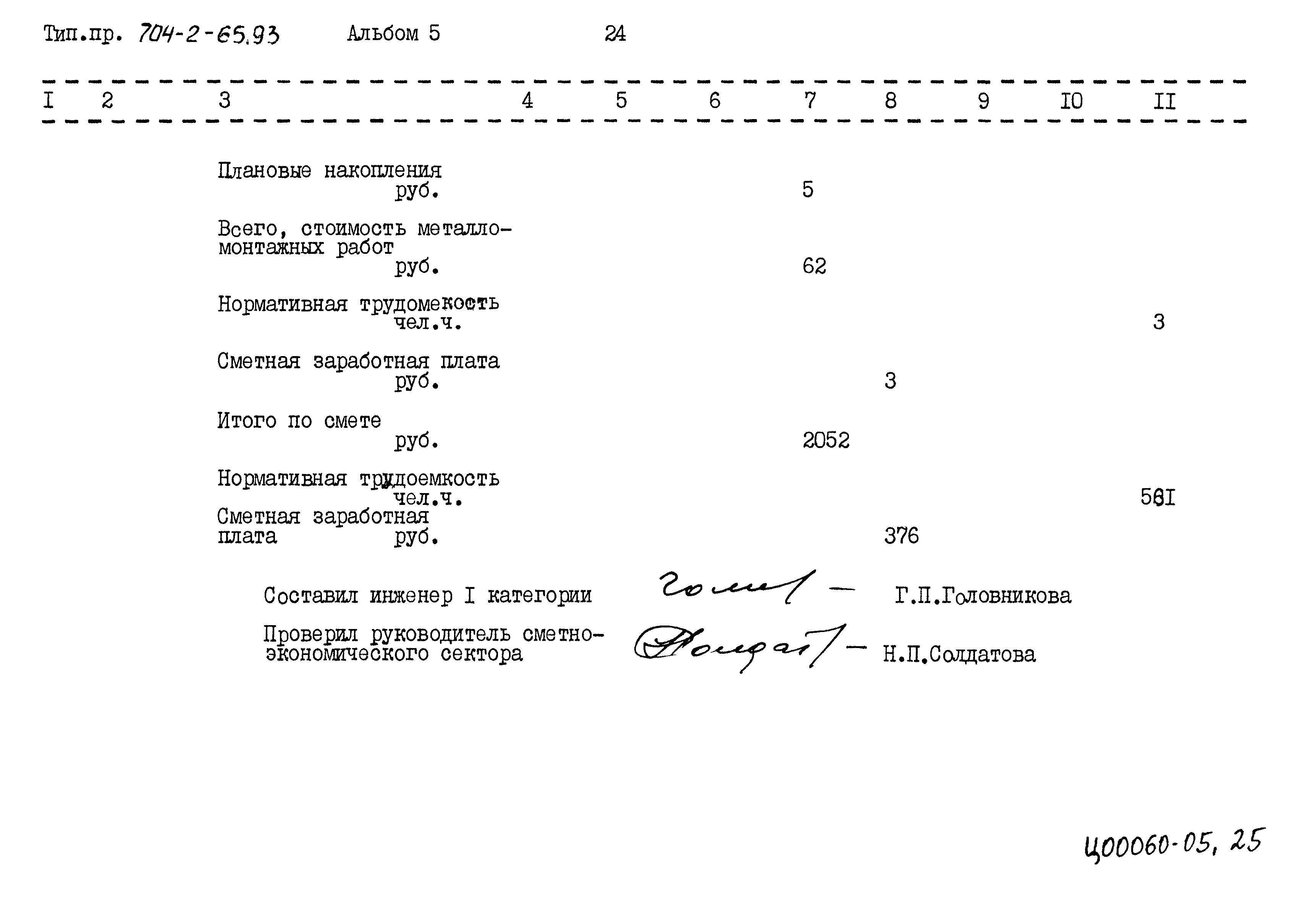 Типовой проект 704-2-65.93