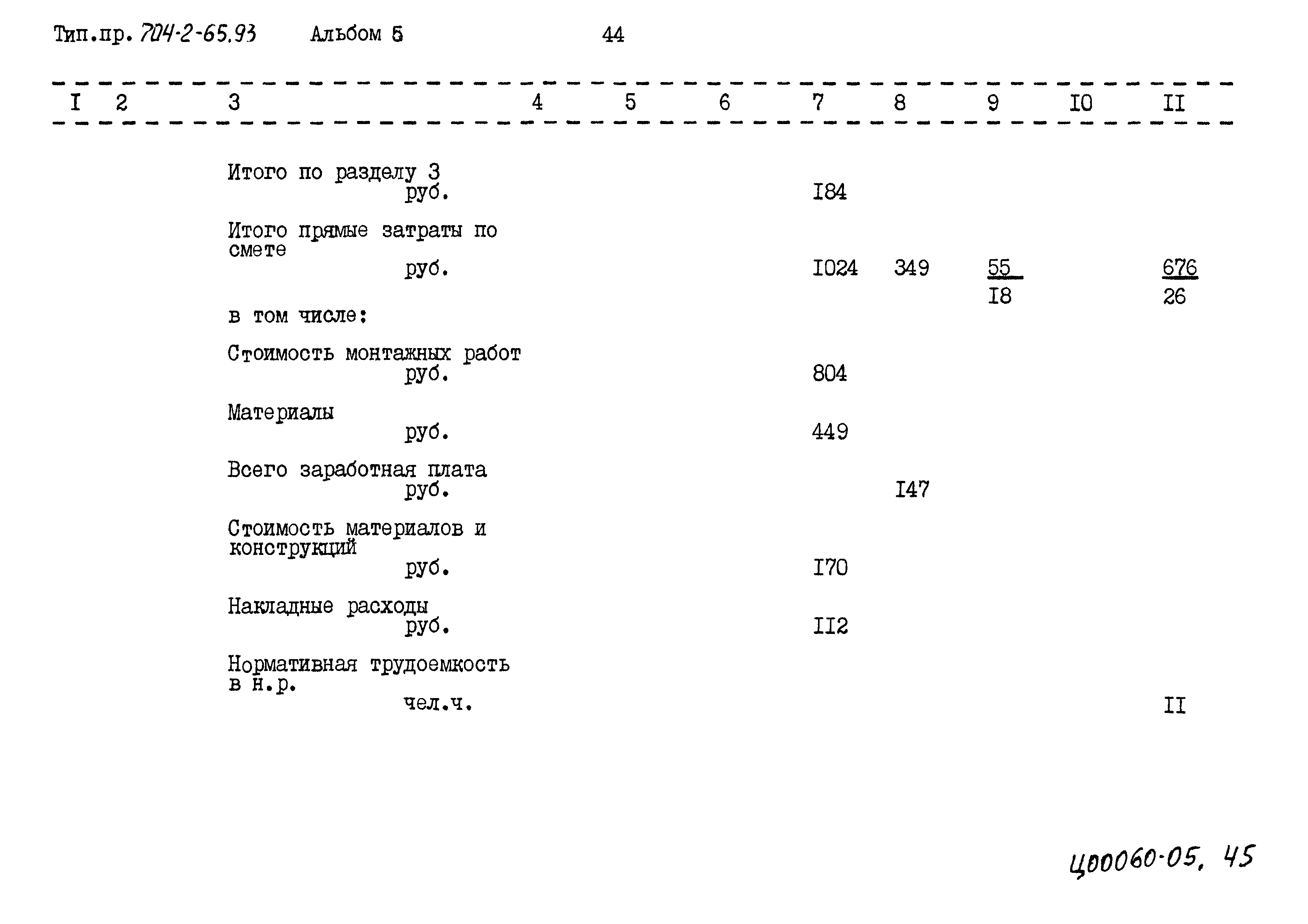 Типовой проект 704-2-65.93