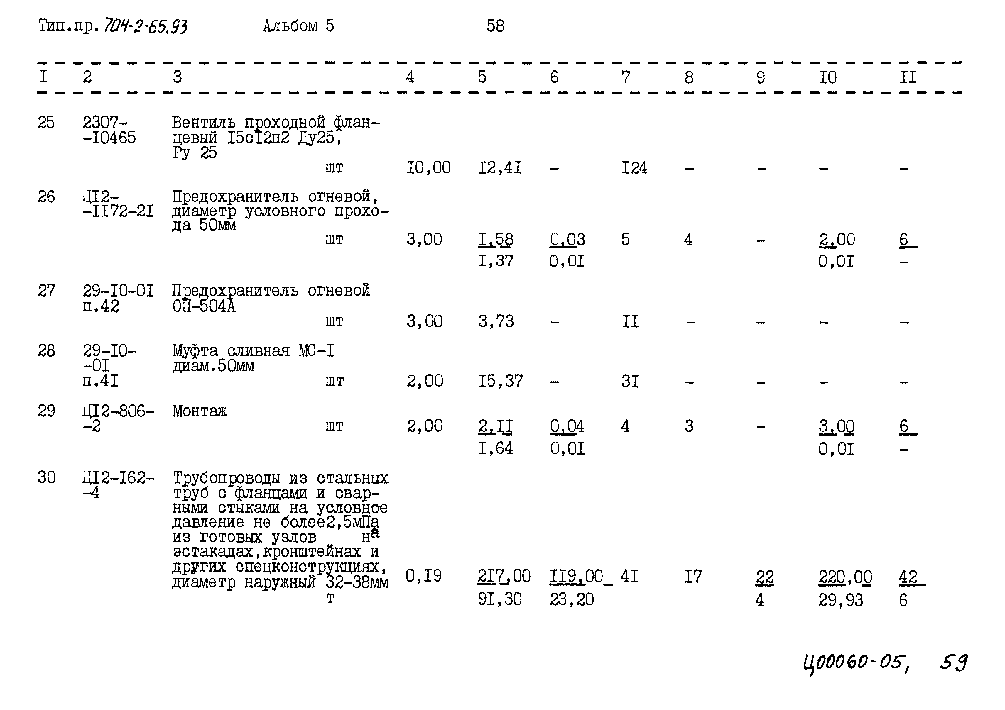 Типовой проект 704-2-65.93